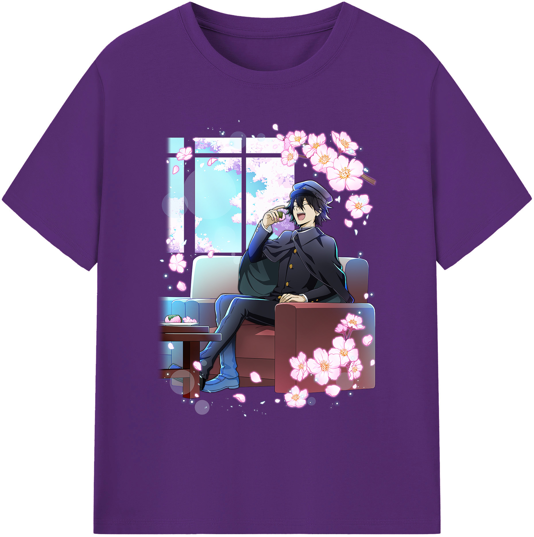 （画像用） 文豪ストレイドッグス Bungo Stray Dogs 綿100％ メンズ半袖Tシャツ｜肌触りやわらか＆通気性
