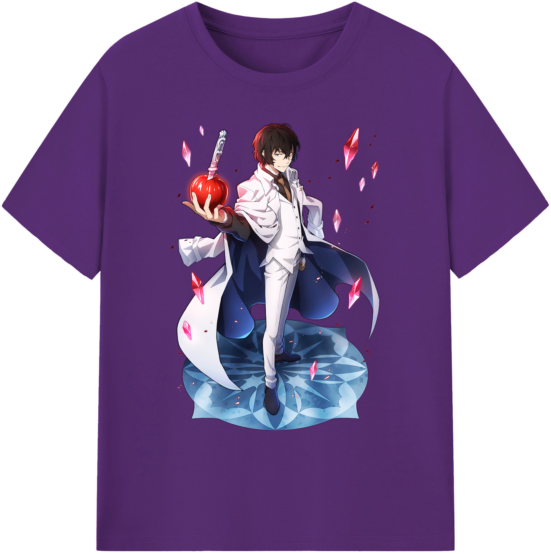 （画像用） 文豪ストレイドッグス Bungo Stray Dogs 綿100％ メンズ半袖Tシャツ｜肌触りやわらか＆通気性