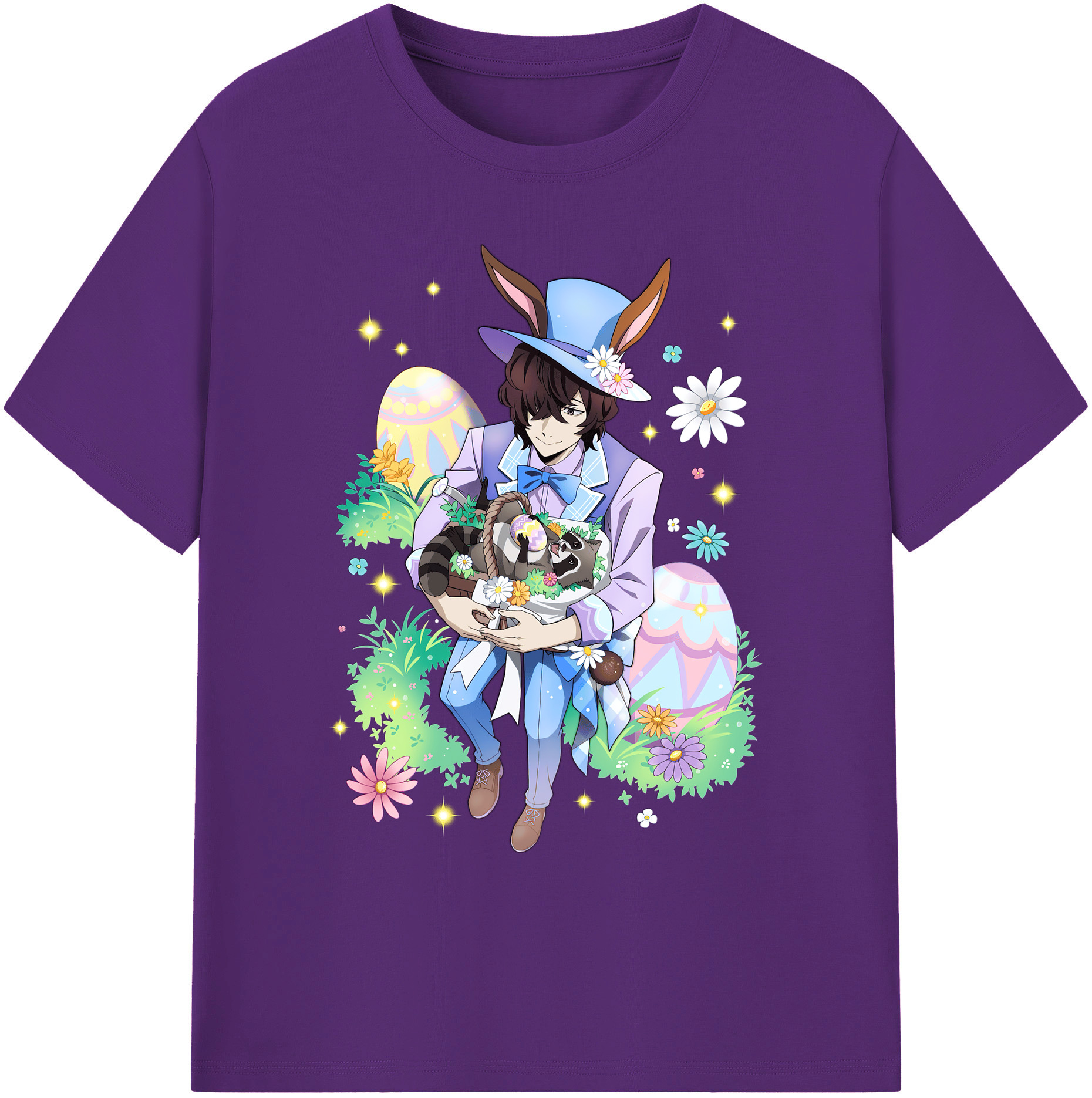 （画像用） 文豪ストレイドッグス Bungo Stray Dogs 綿100％ メンズ半袖Tシャツ｜肌触りやわらか＆通気性
