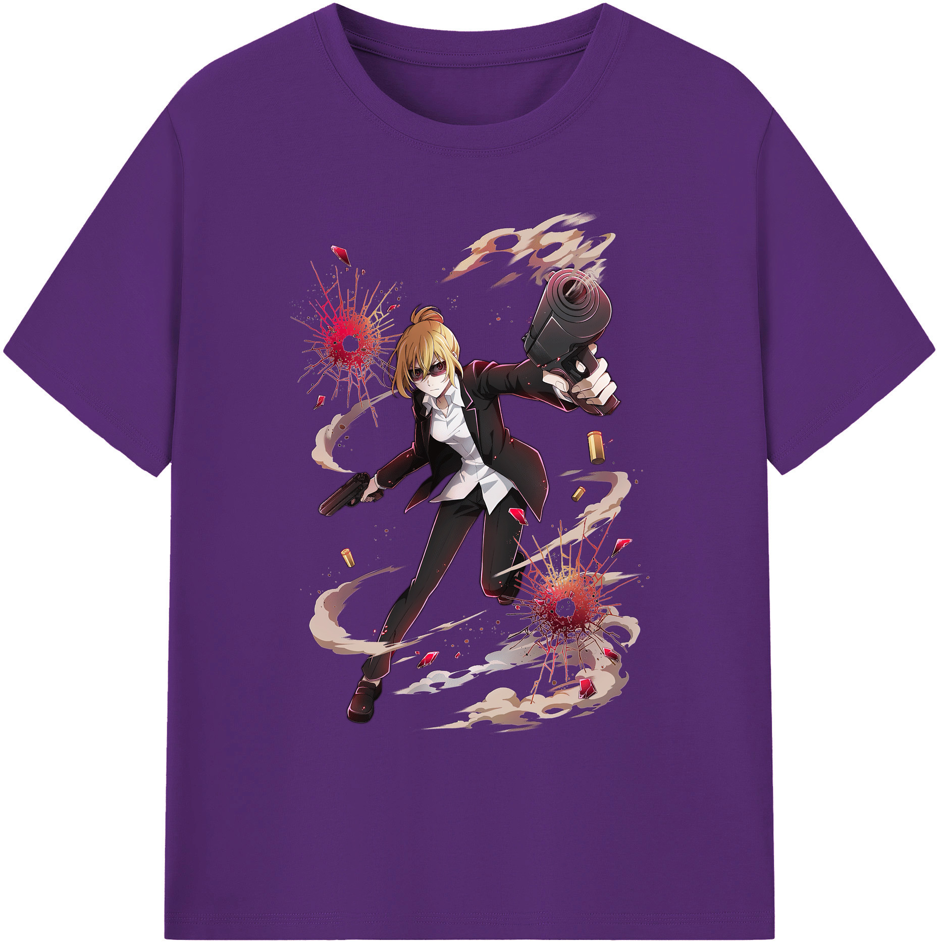 （画像用） 文豪ストレイドッグス Bungo Stray Dogs 綿100％ メンズ半袖Tシャツ｜肌触りやわらか＆通気性