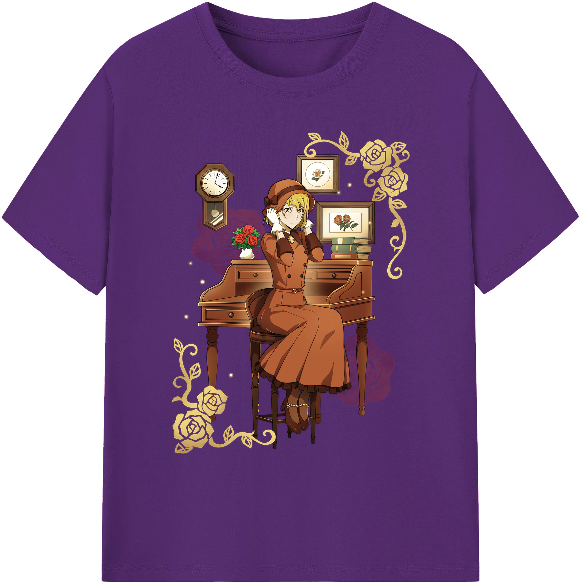 （画像用） 文豪ストレイドッグス Bungo Stray Dogs 綿100％ メンズ半袖Tシャツ｜肌触りやわらか＆通気性