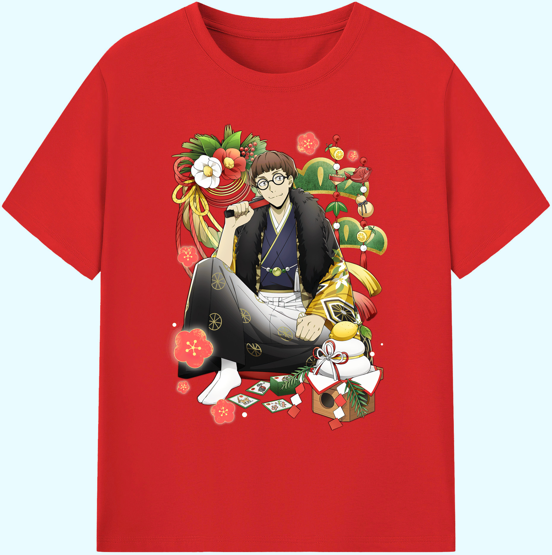（画像用） 文豪ストレイドッグス Bungo Stray Dogs 綿100％ メンズ半袖Tシャツ｜肌触りやわらか＆通気性