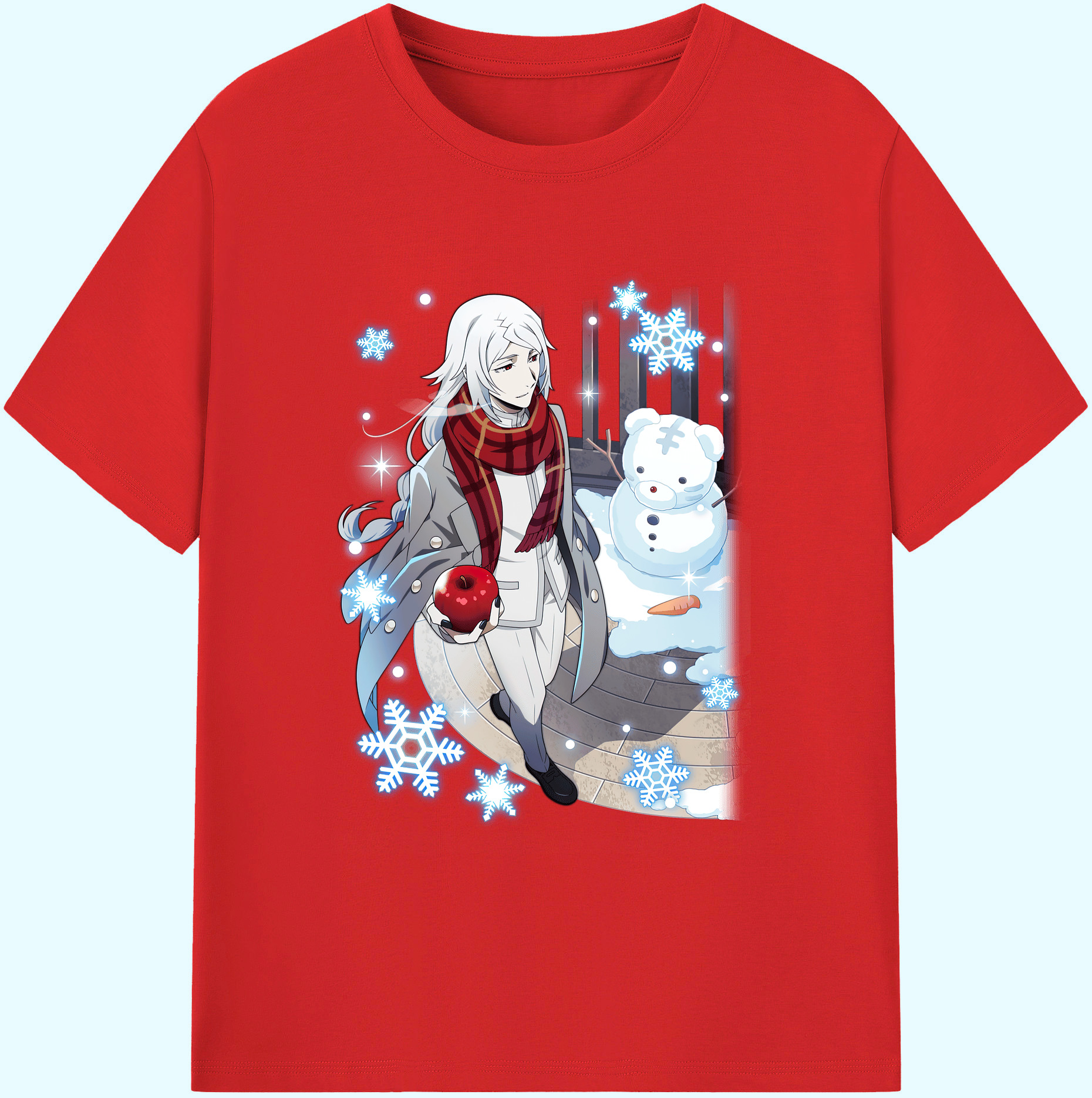 （画像用） 文豪ストレイドッグス Bungo Stray Dogs 綿100％ メンズ半袖Tシャツ｜肌触りやわらか＆通気性