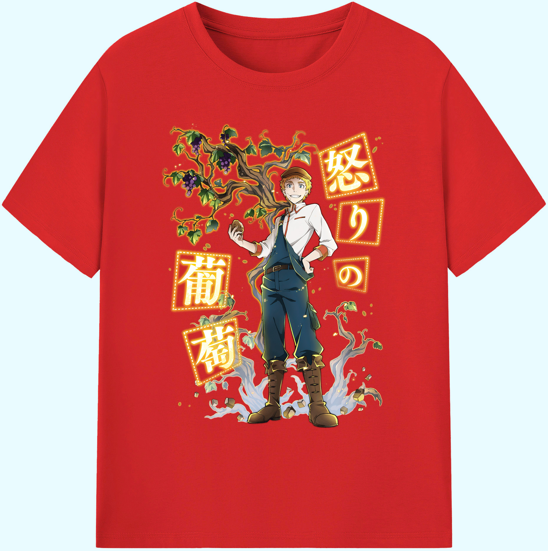 （画像用） 文豪ストレイドッグス Bungo Stray Dogs 綿100％ メンズ半袖Tシャツ｜肌触りやわらか＆通気性