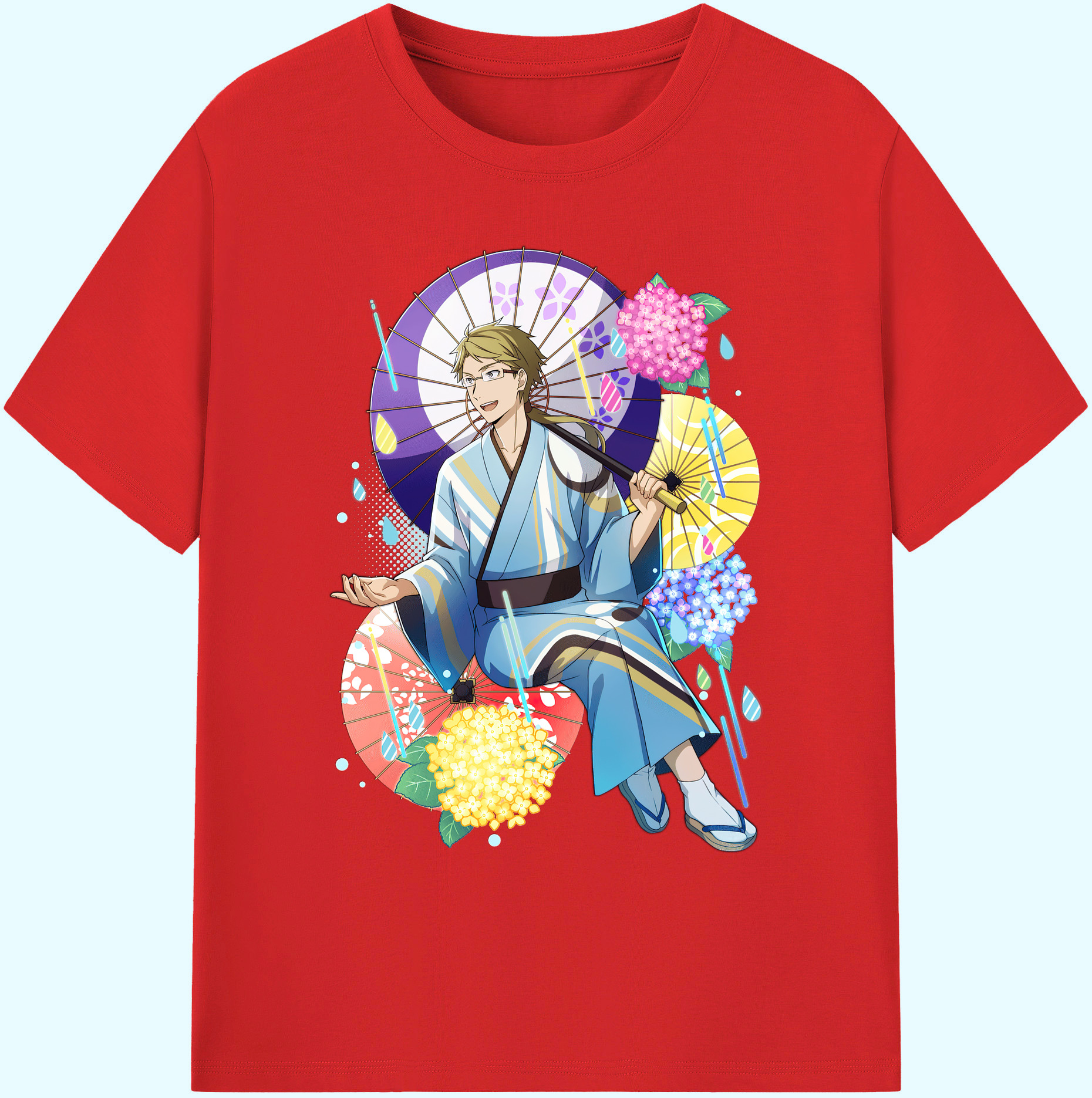 （画像用） 文豪ストレイドッグス Bungo Stray Dogs 綿100％ メンズ半袖Tシャツ｜肌触りやわらか＆通気性