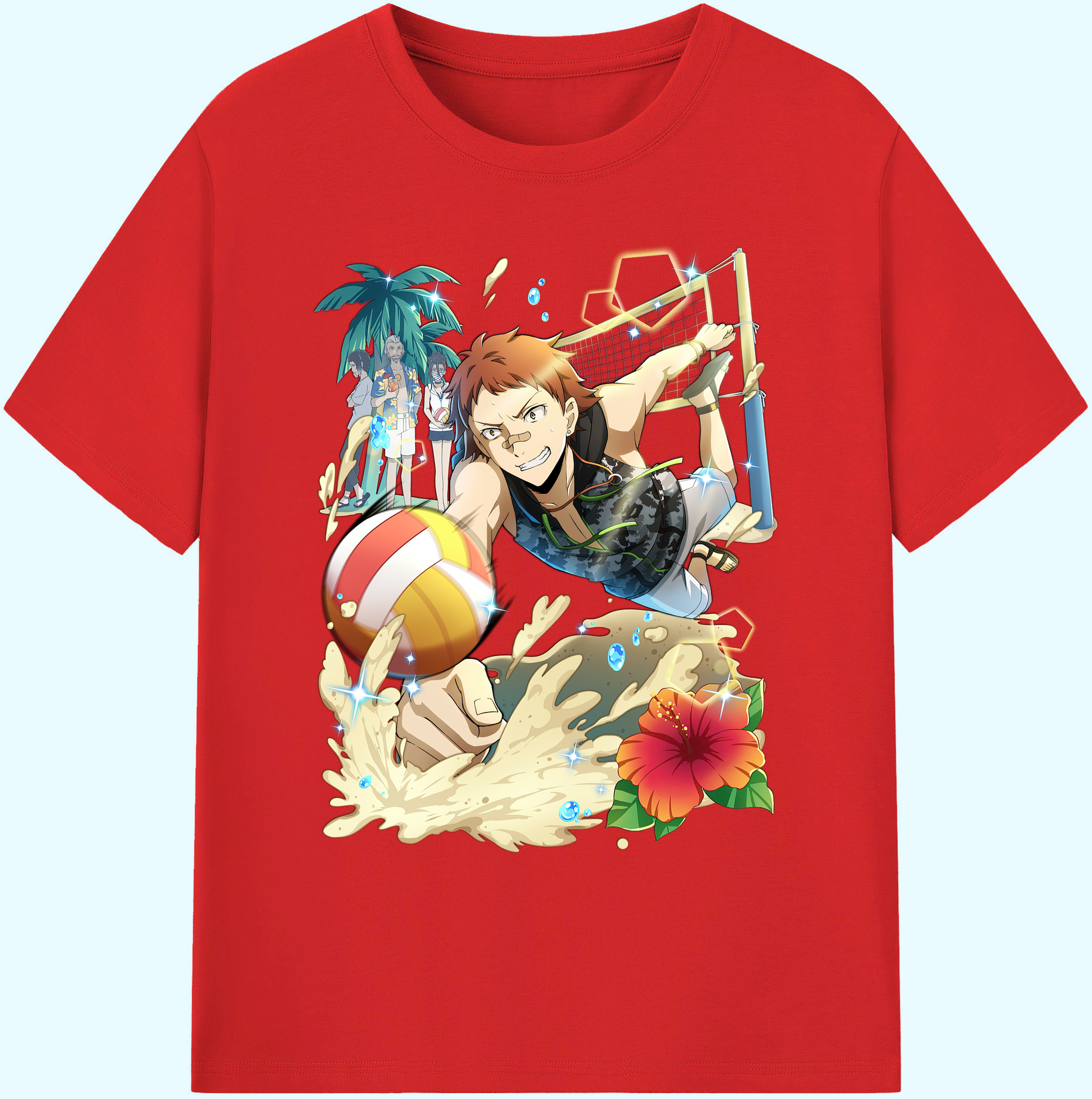 （画像用） 文豪ストレイドッグス Bungo Stray Dogs 綿100％ メンズ半袖Tシャツ｜肌触りやわらか＆通気性