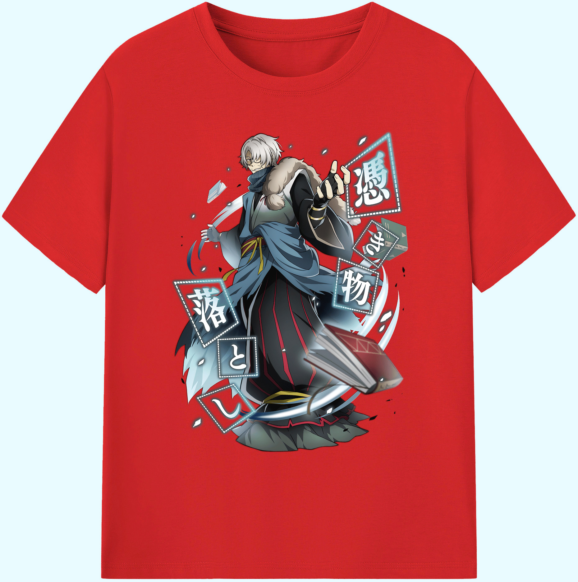 （画像用） 文豪ストレイドッグス Bungo Stray Dogs 綿100％ メンズ半袖Tシャツ｜肌触りやわらか＆通気性
