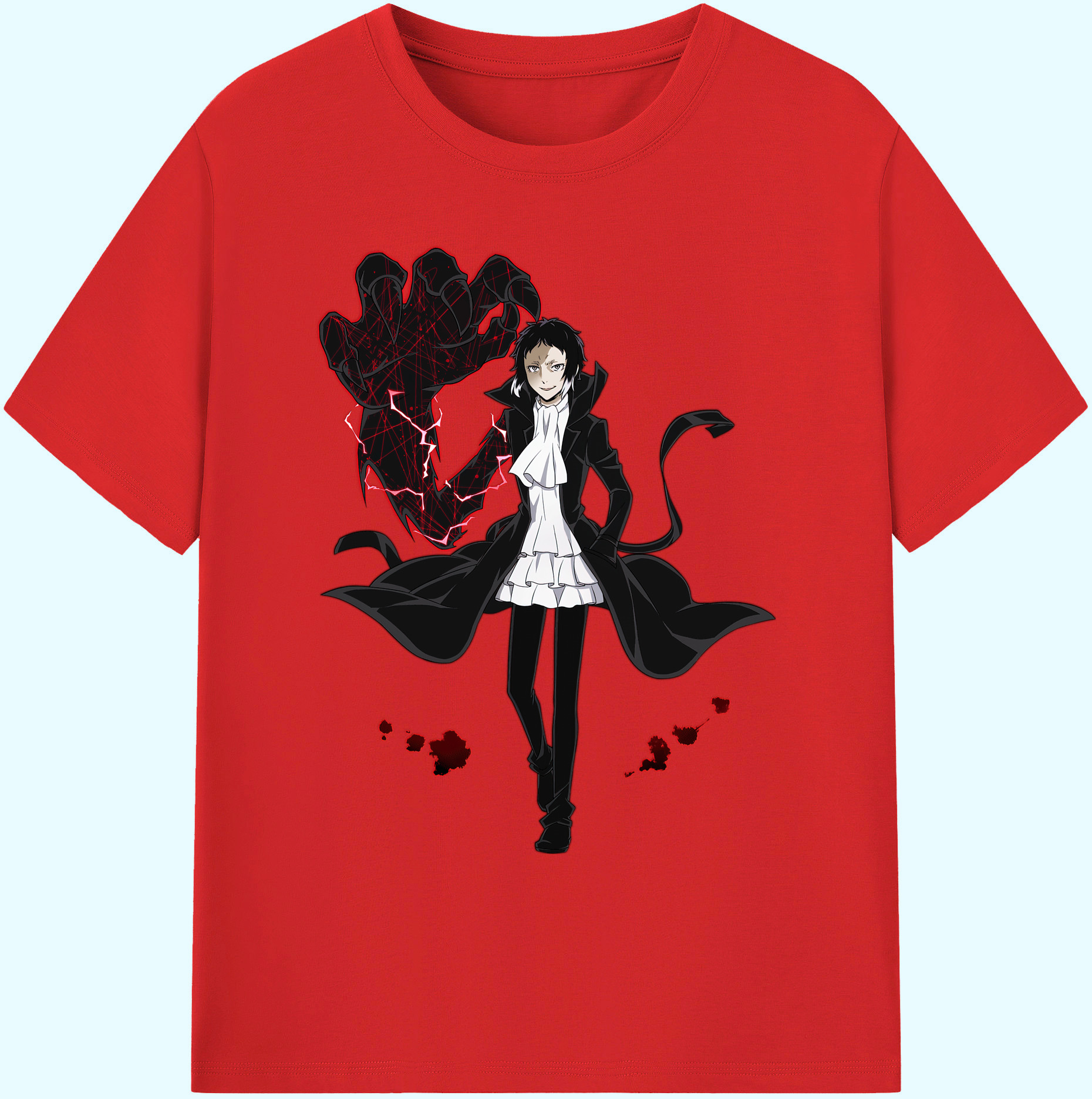 （画像用） 文豪ストレイドッグス Bungo Stray Dogs 綿100％ メンズ半袖Tシャツ｜肌触りやわらか＆通気性