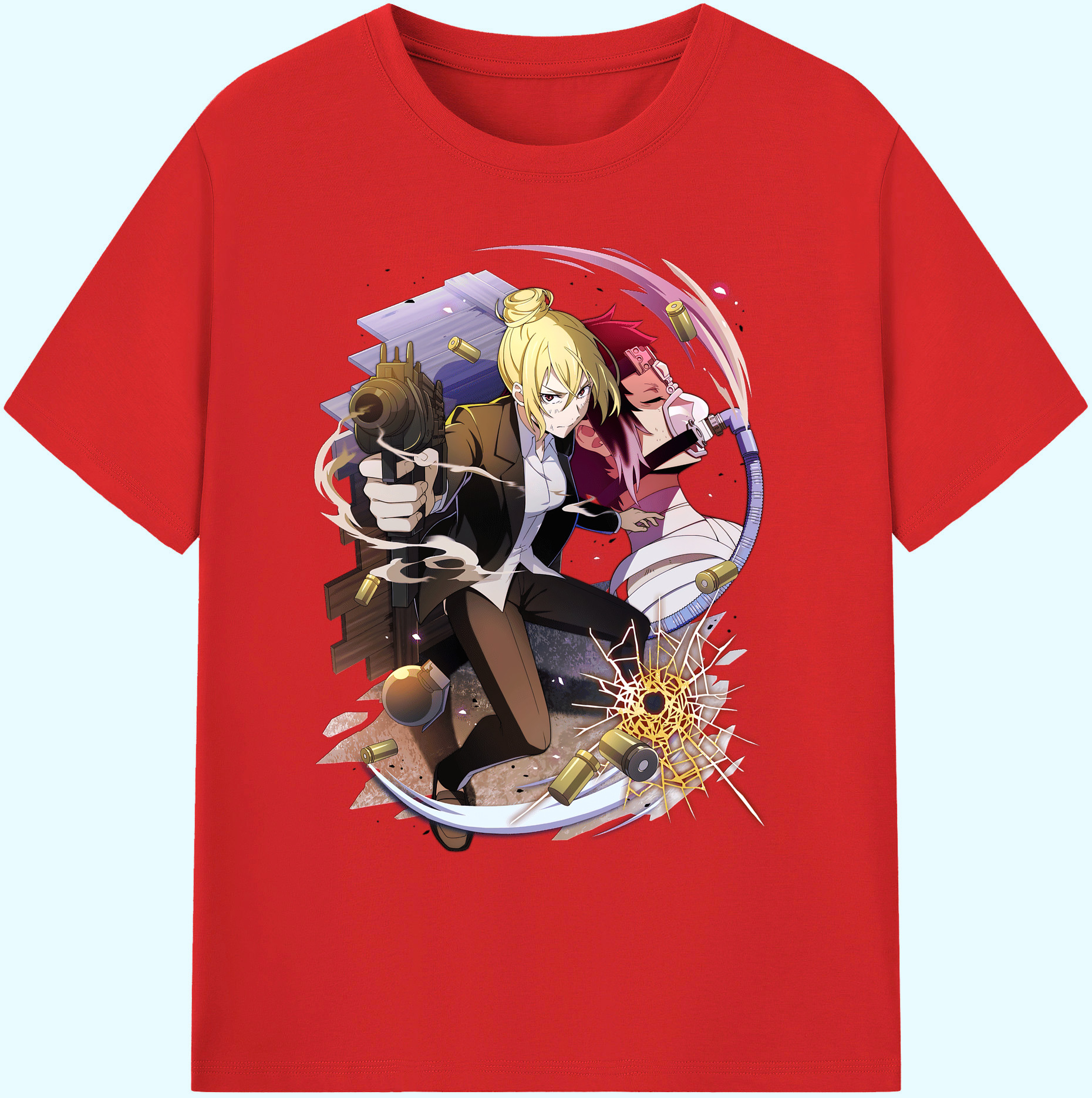 （画像用） 文豪ストレイドッグス Bungo Stray Dogs 綿100％ メンズ半袖Tシャツ｜肌触りやわらか＆通気性