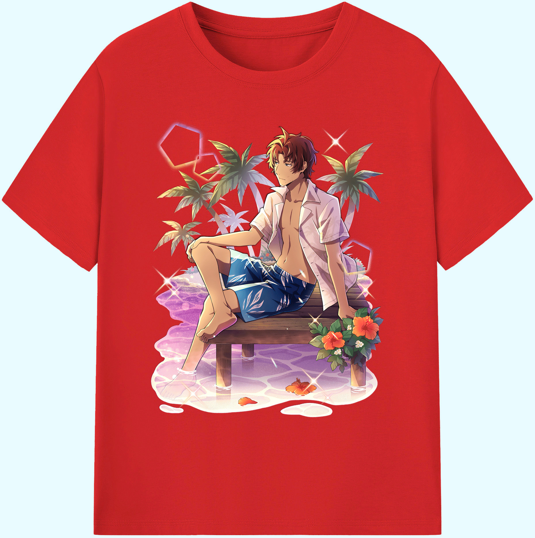 （画像用） 文豪ストレイドッグス Bungo Stray Dogs 綿100％ メンズ半袖Tシャツ｜肌触りやわらか＆通気性