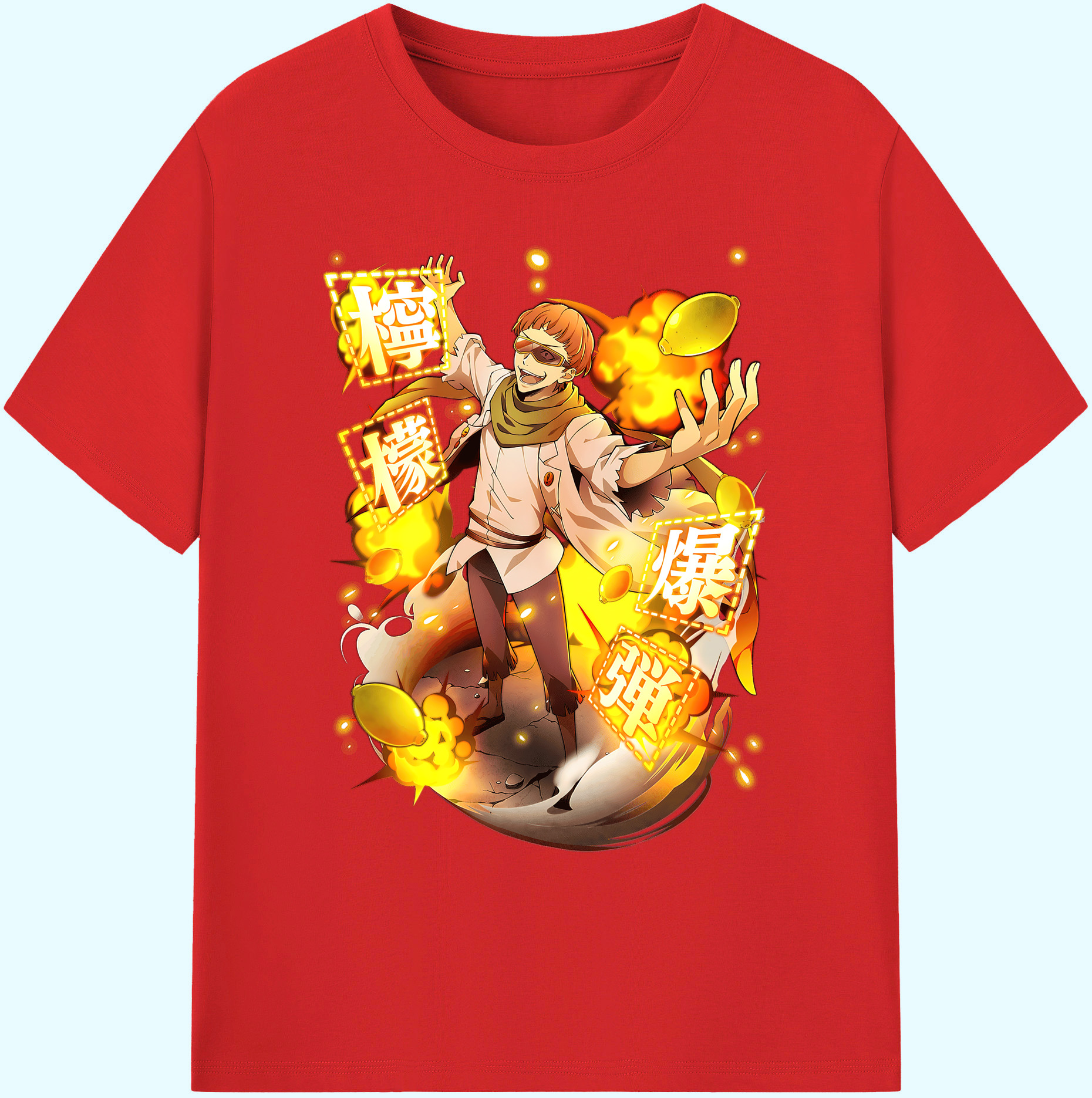 （画像用） 文豪ストレイドッグス Bungo Stray Dogs 綿100％ メンズ半袖Tシャツ｜肌触りやわらか＆通気性