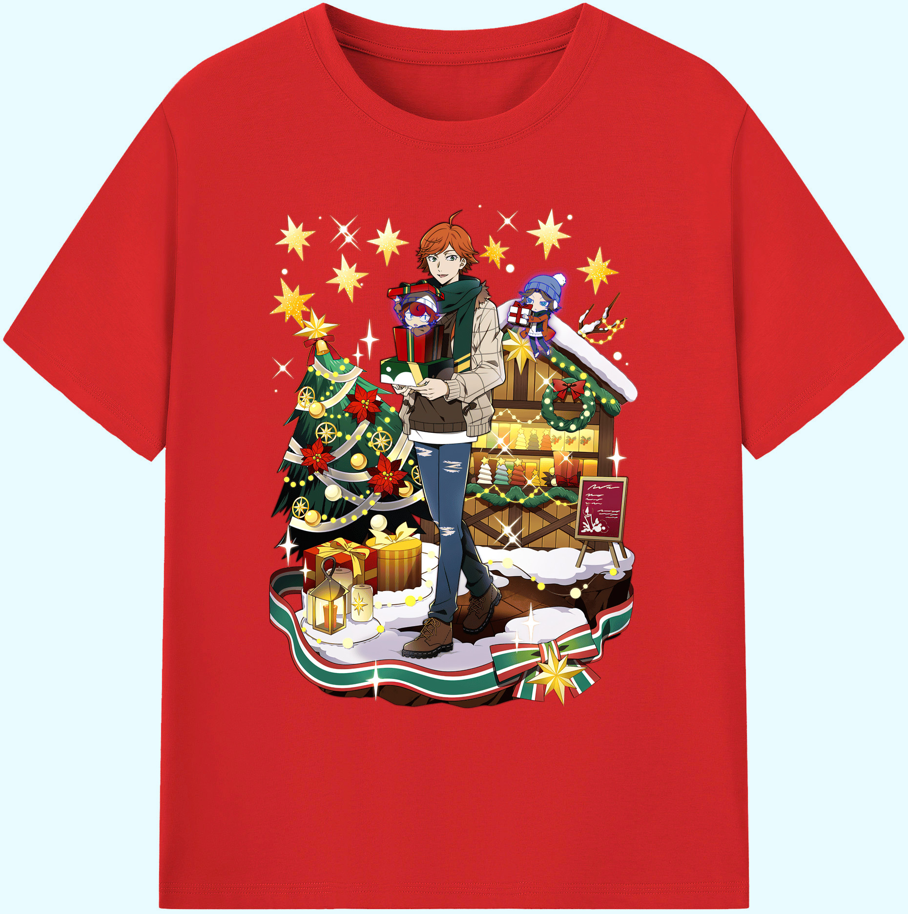 （画像用） 文豪ストレイドッグス Bungo Stray Dogs 綿100％ メンズ半袖Tシャツ｜肌触りやわらか＆通気性