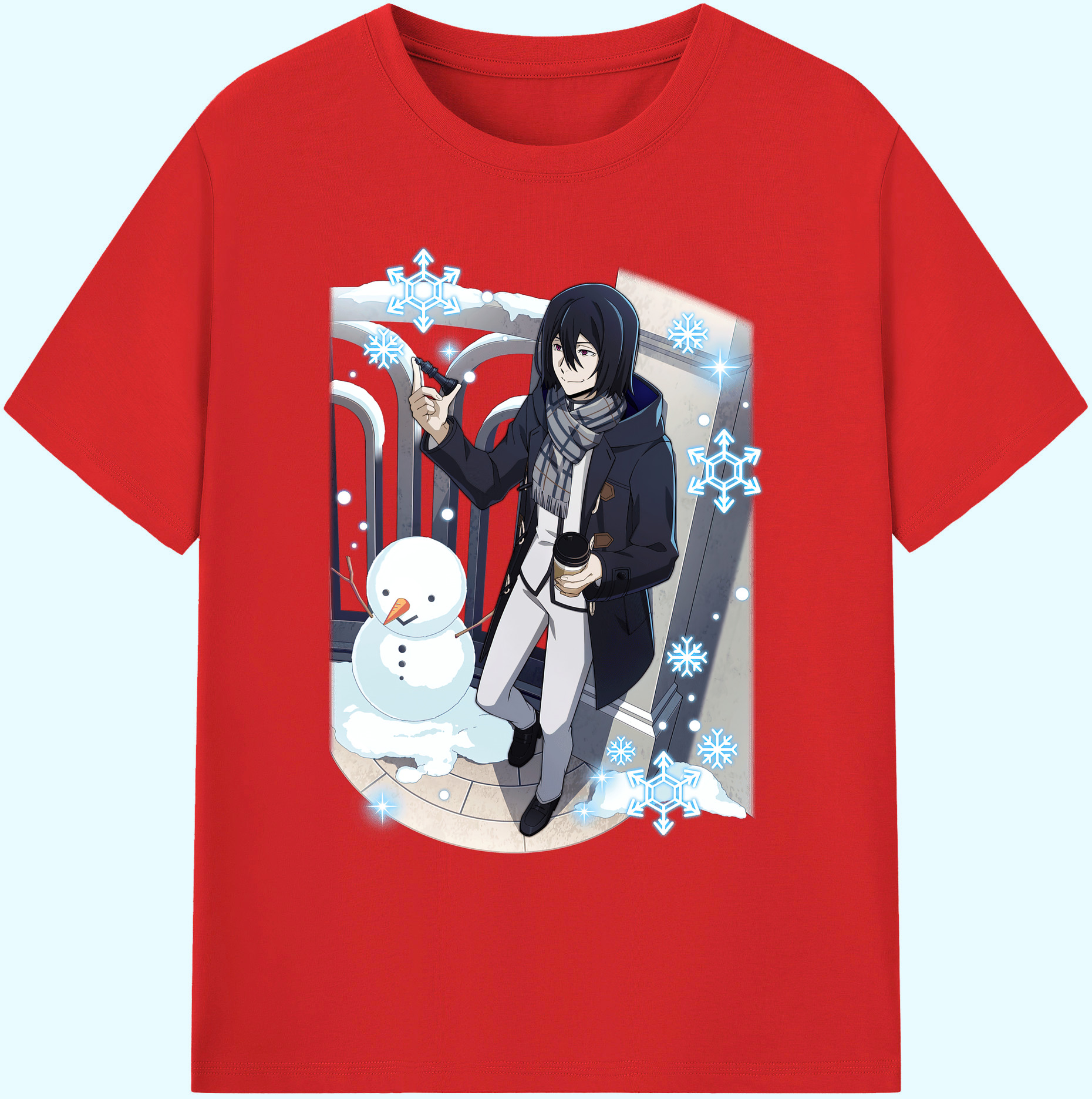 （画像用） 文豪ストレイドッグス Bungo Stray Dogs 綿100％ メンズ半袖Tシャツ｜肌触りやわらか＆通気性