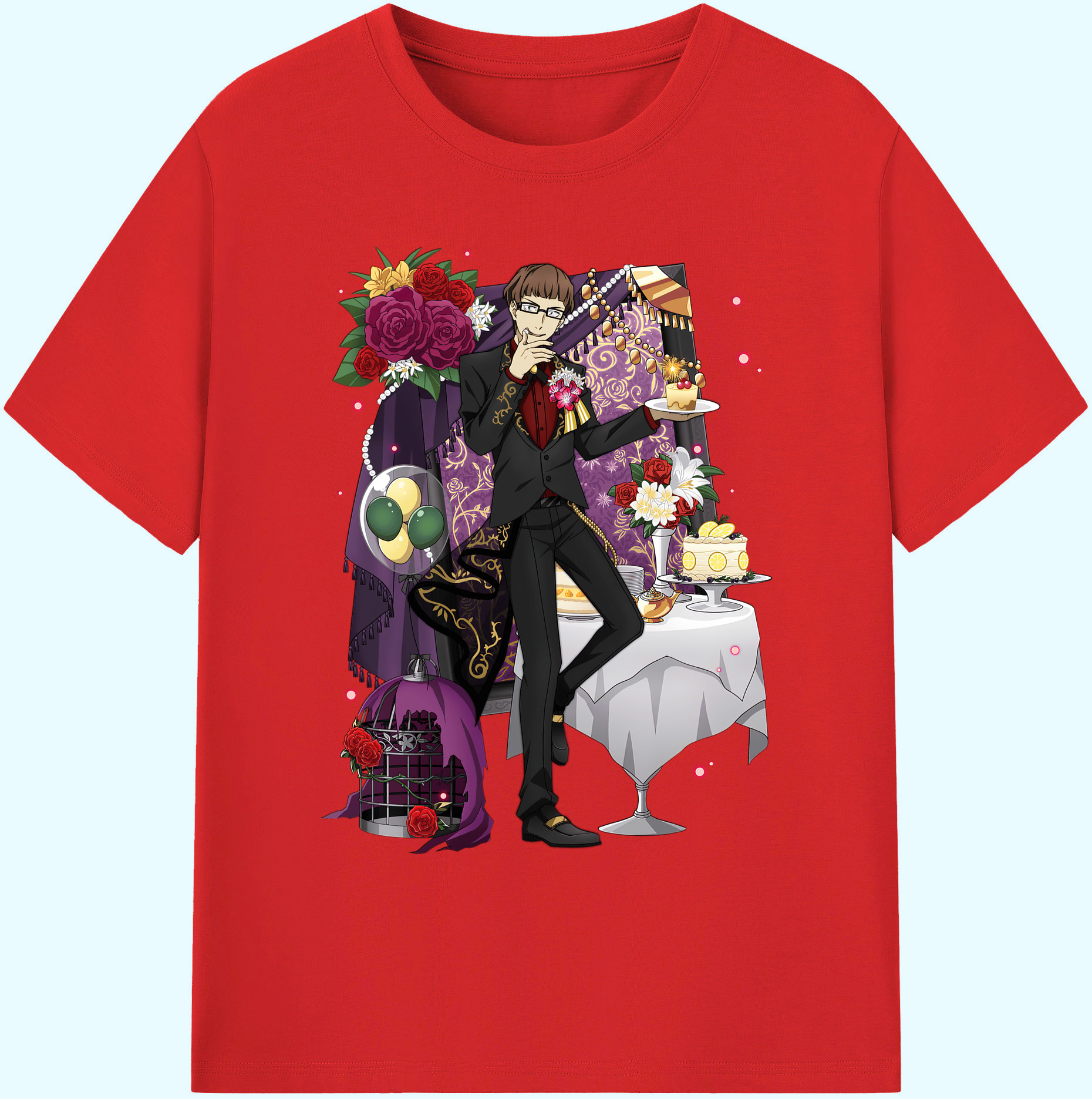 （画像用） 文豪ストレイドッグス Bungo Stray Dogs 綿100％ メンズ半袖Tシャツ｜肌触りやわらか＆通気性