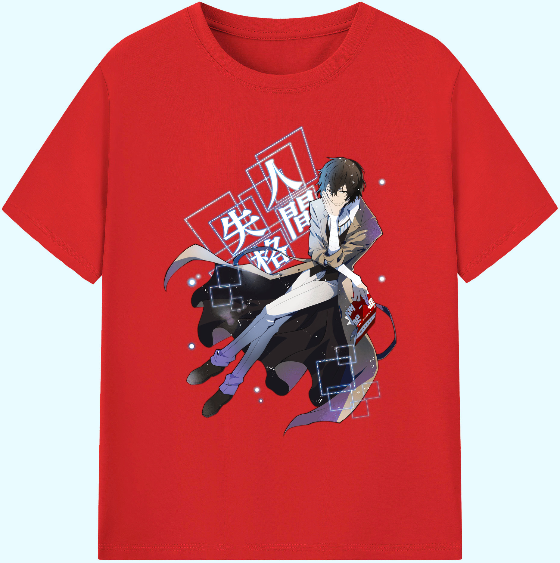 （画像用） 文豪ストレイドッグス Bungo Stray Dogs 綿100％ メンズ半袖Tシャツ｜肌触りやわらか＆通気性