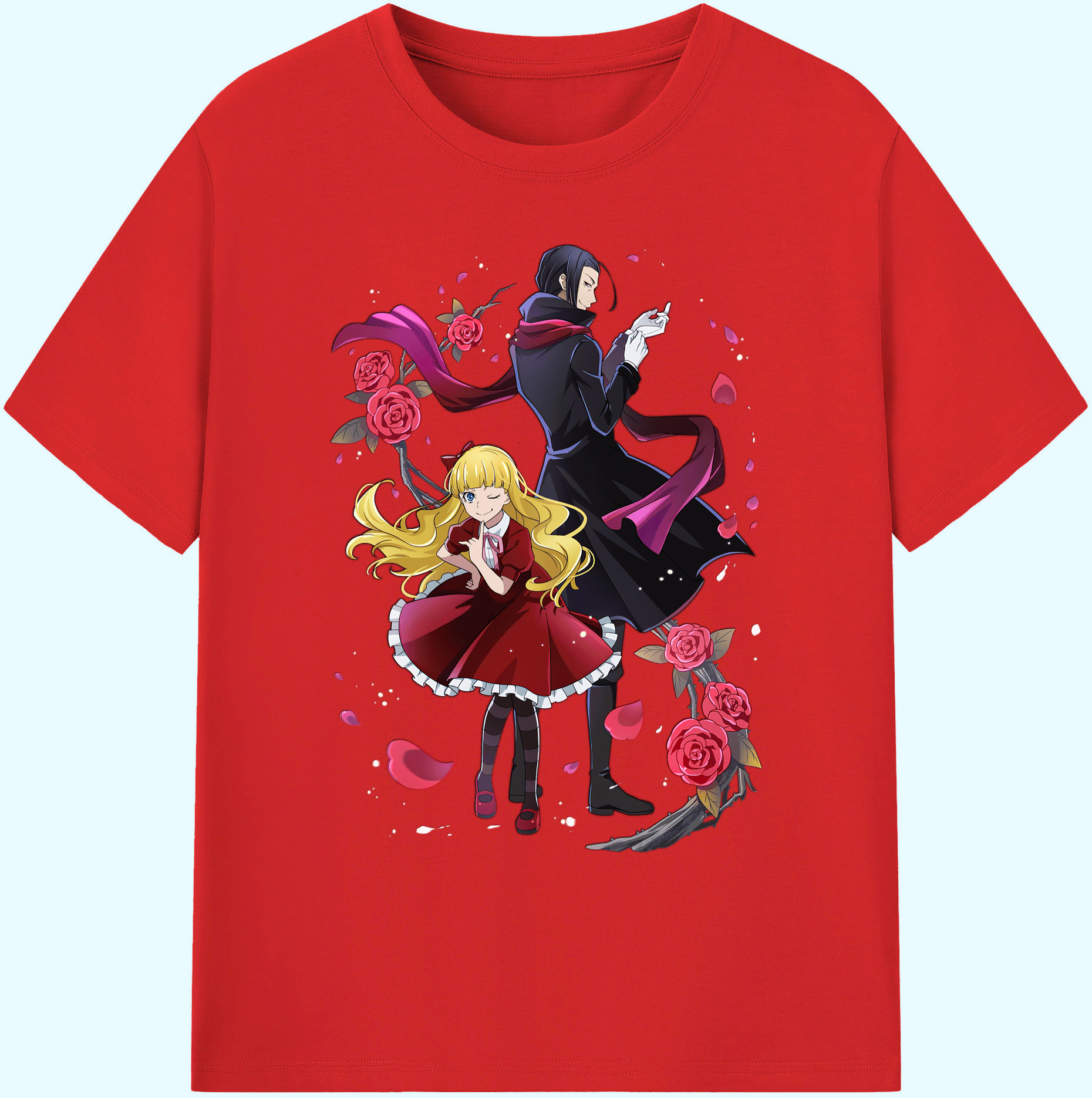 （画像用） 文豪ストレイドッグス Bungo Stray Dogs 綿100％ メンズ半袖Tシャツ｜肌触りやわらか＆通気性