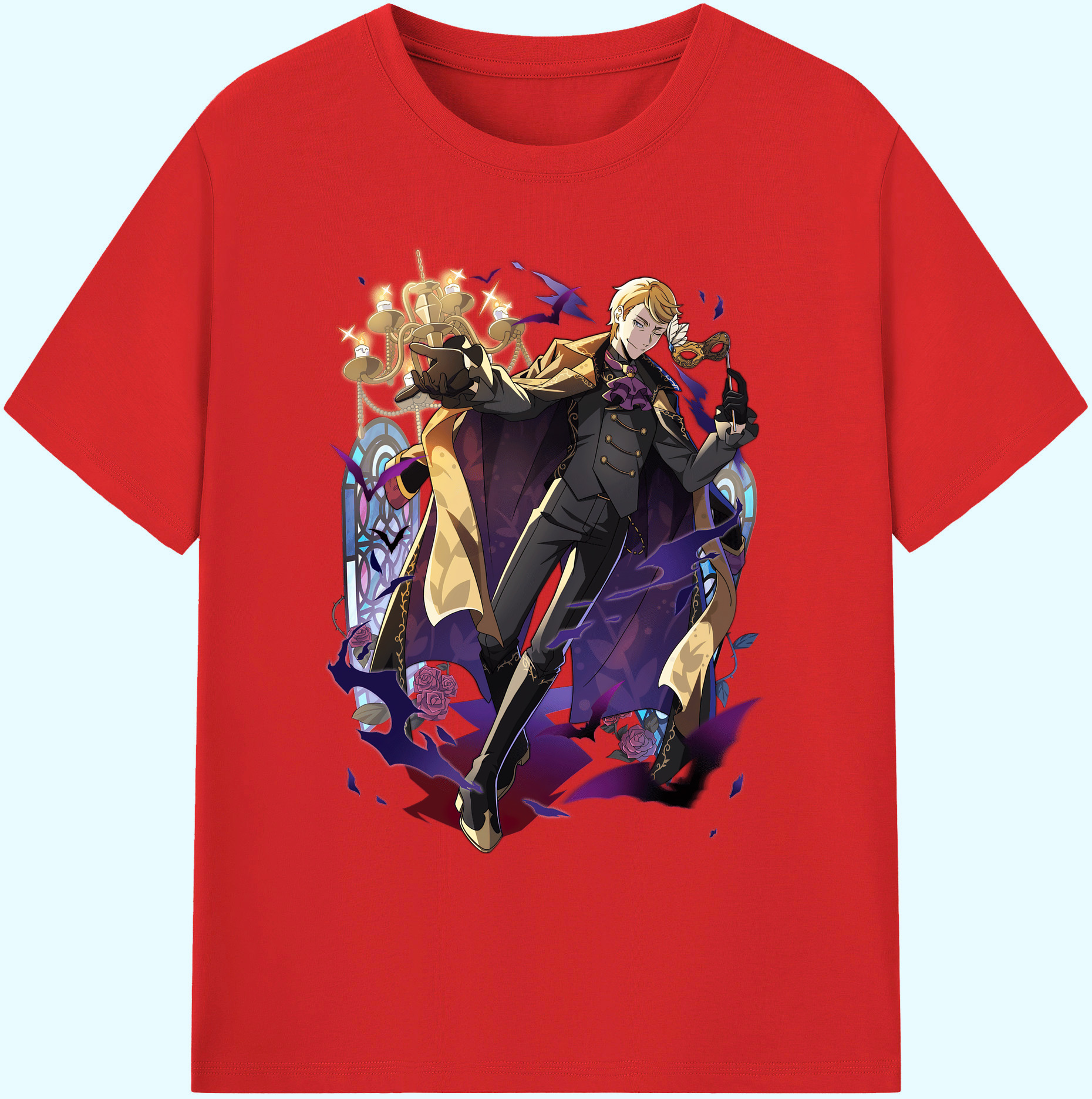 （画像用） 文豪ストレイドッグス Bungo Stray Dogs 綿100％ メンズ半袖Tシャツ｜肌触りやわらか＆通気性