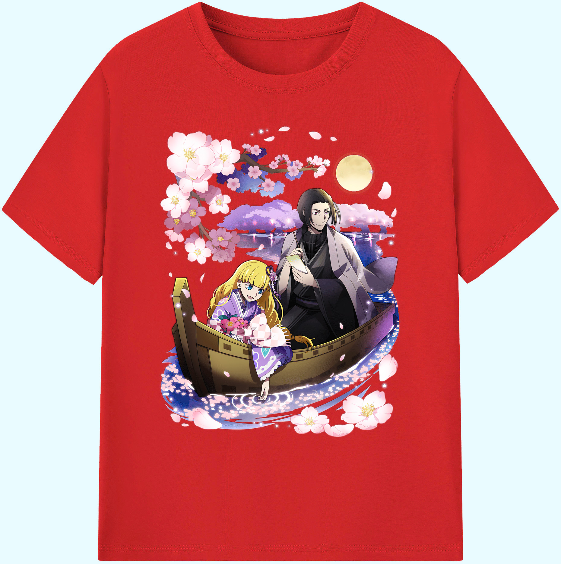 （画像用） 文豪ストレイドッグス Bungo Stray Dogs 綿100％ メンズ半袖Tシャツ｜肌触りやわらか＆通気性