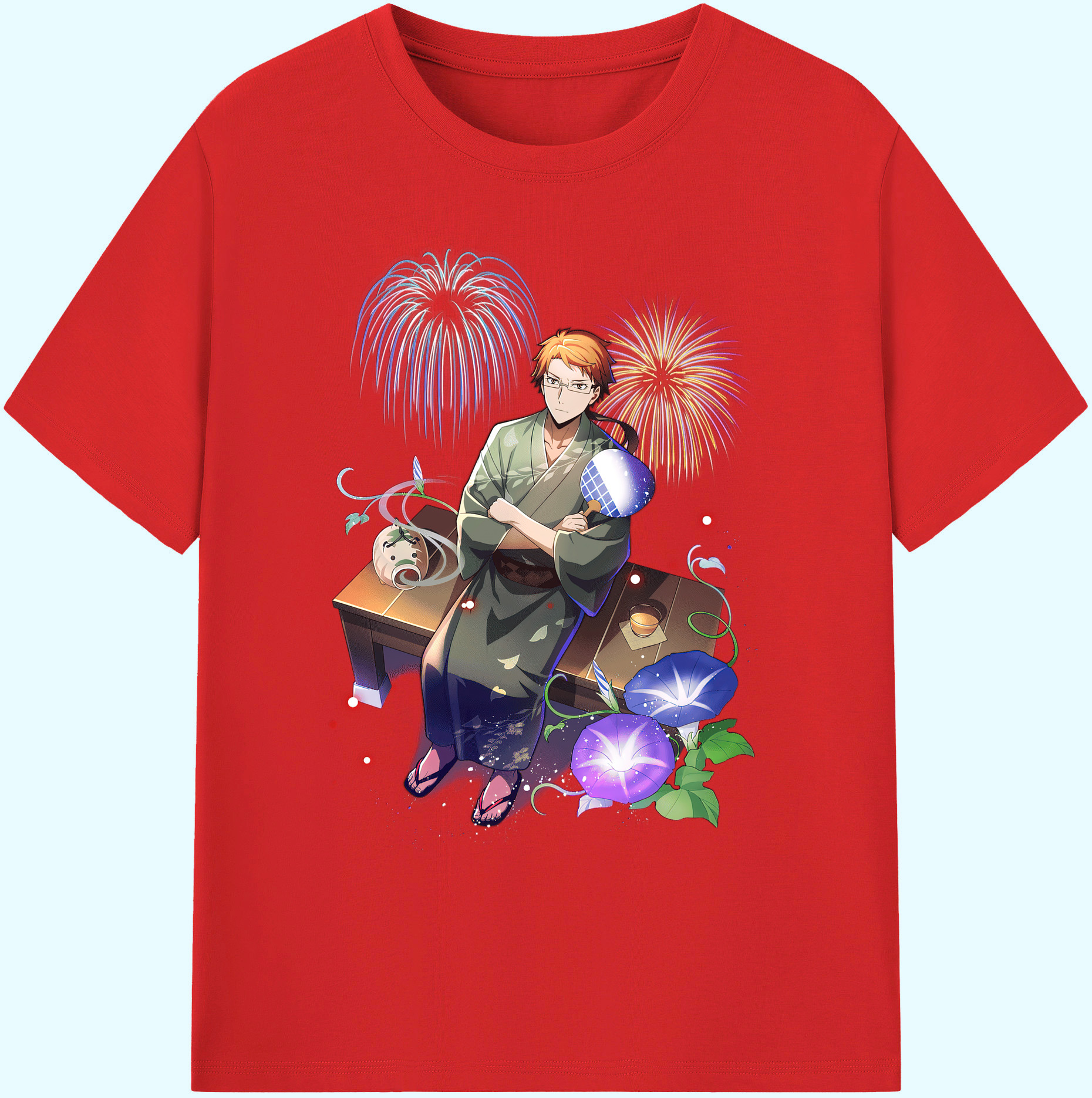 （画像用） 文豪ストレイドッグス Bungo Stray Dogs 綿100％ メンズ半袖Tシャツ｜肌触りやわらか＆通気性