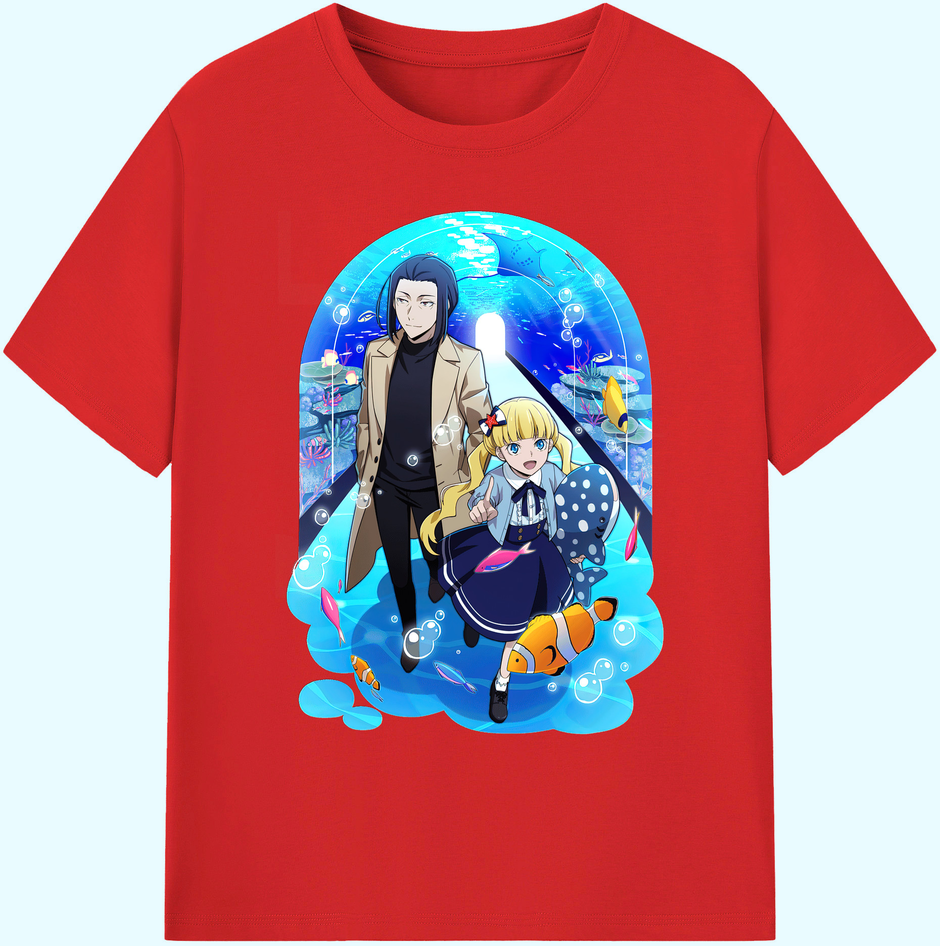 （画像用） 文豪ストレイドッグス Bungo Stray Dogs 綿100％ メンズ半袖Tシャツ｜肌触りやわらか＆通気性