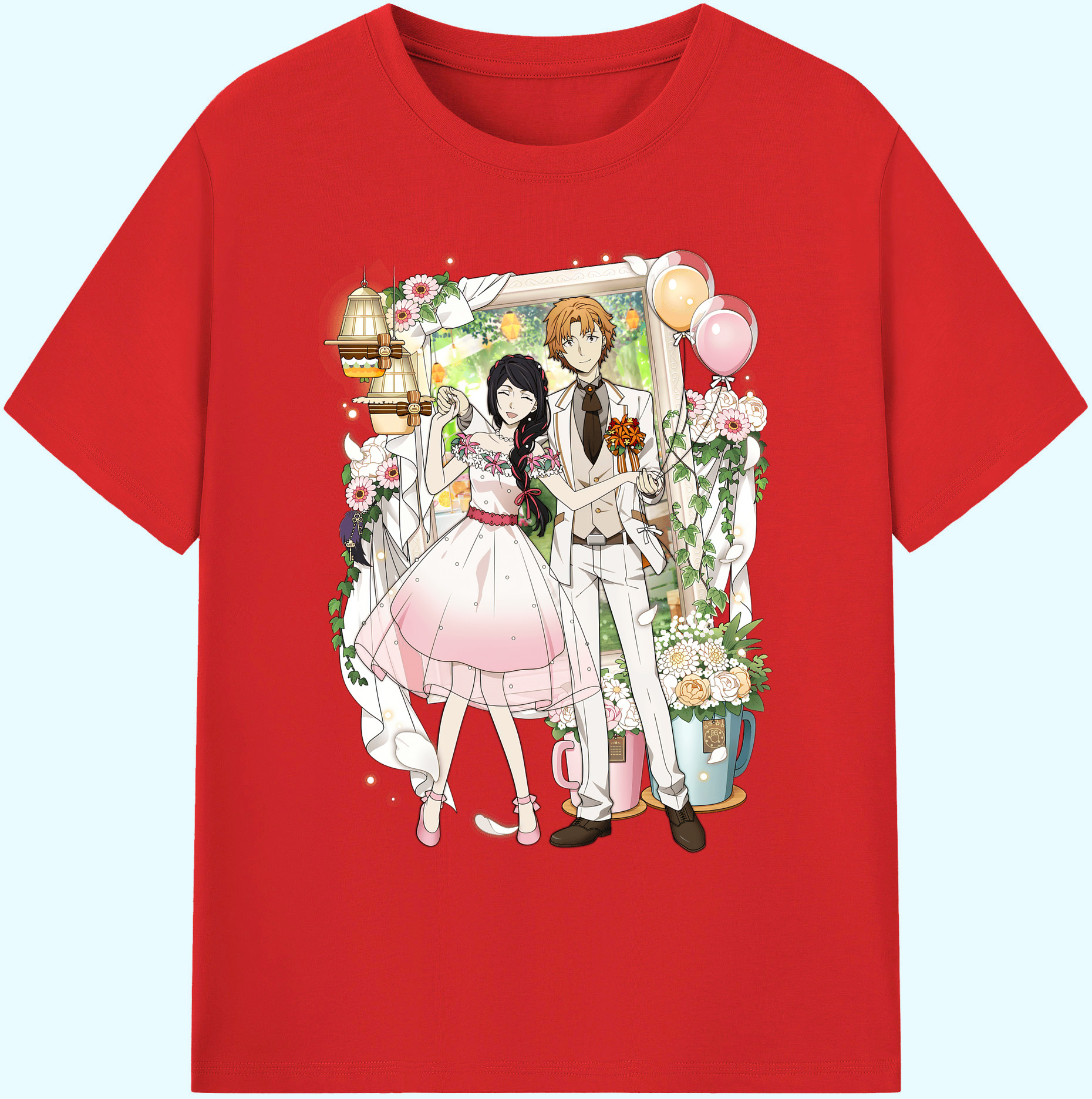 （画像用） 文豪ストレイドッグス Bungo Stray Dogs 綿100％ メンズ半袖Tシャツ｜肌触りやわらか＆通気性