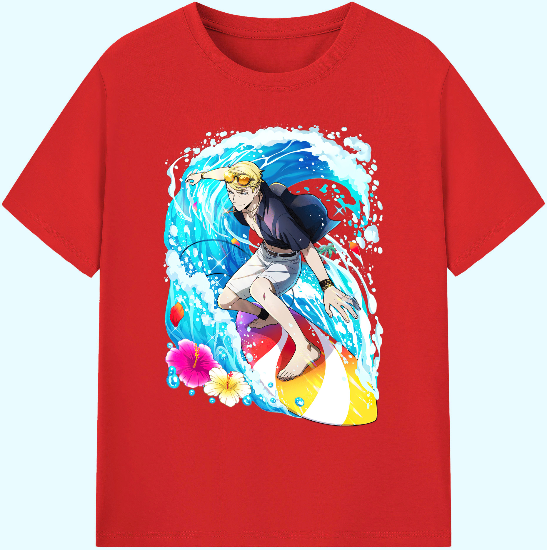 （画像用） 文豪ストレイドッグス Bungo Stray Dogs 綿100％ メンズ半袖Tシャツ｜肌触りやわらか＆通気性