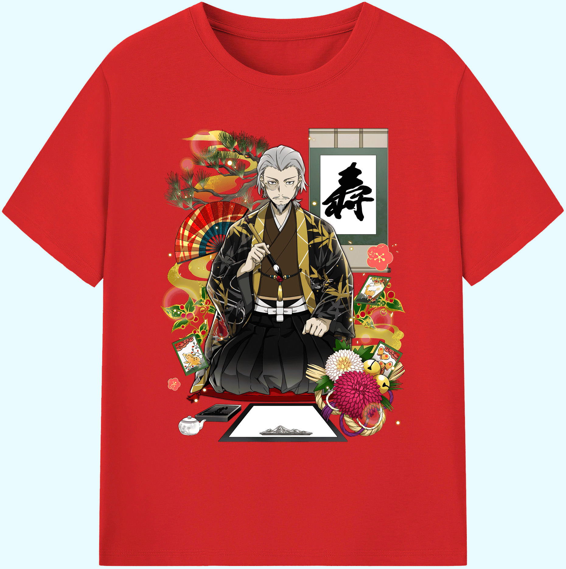 （画像用） 文豪ストレイドッグス Bungo Stray Dogs 綿100％ メンズ半袖Tシャツ｜肌触りやわらか＆通気性