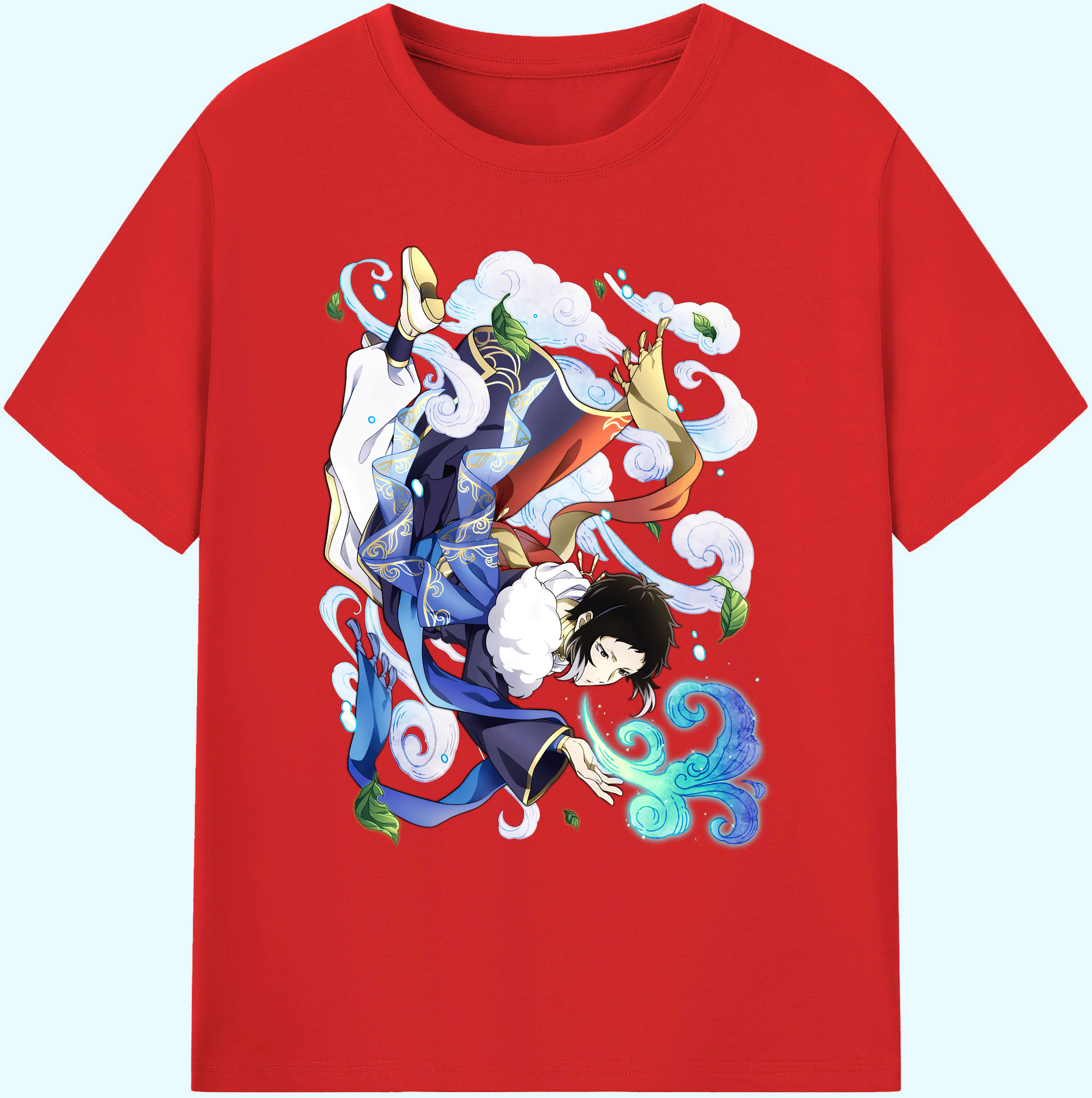 （画像用） 文豪ストレイドッグス Bungo Stray Dogs 綿100％ メンズ半袖Tシャツ｜肌触りやわらか＆通気性