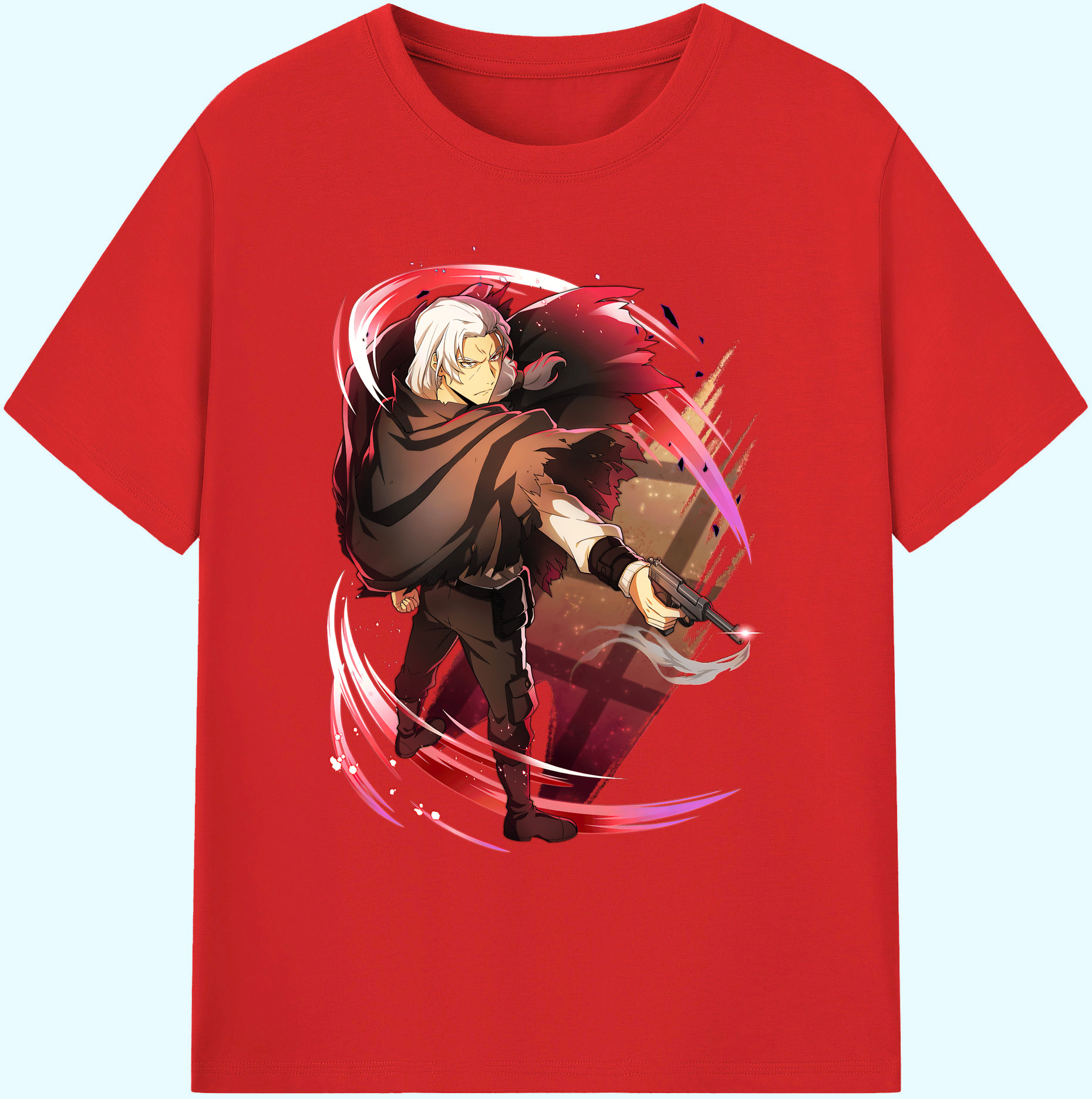 （画像用） 文豪ストレイドッグス Bungo Stray Dogs 綿100％ メンズ半袖Tシャツ｜肌触りやわらか＆通気性