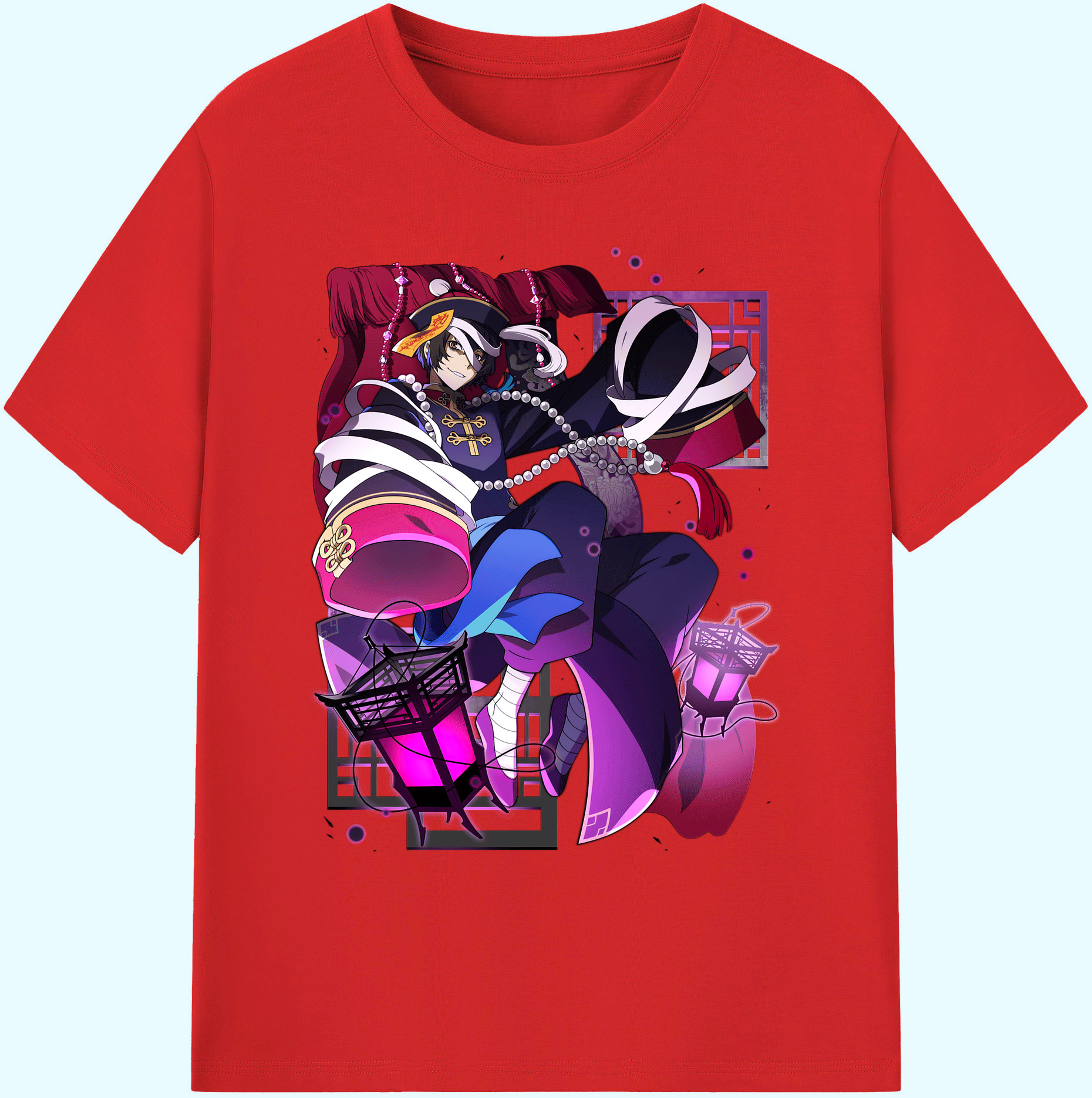 （画像用） 文豪ストレイドッグス Bungo Stray Dogs 綿100％ メンズ半袖Tシャツ｜肌触りやわらか＆通気性