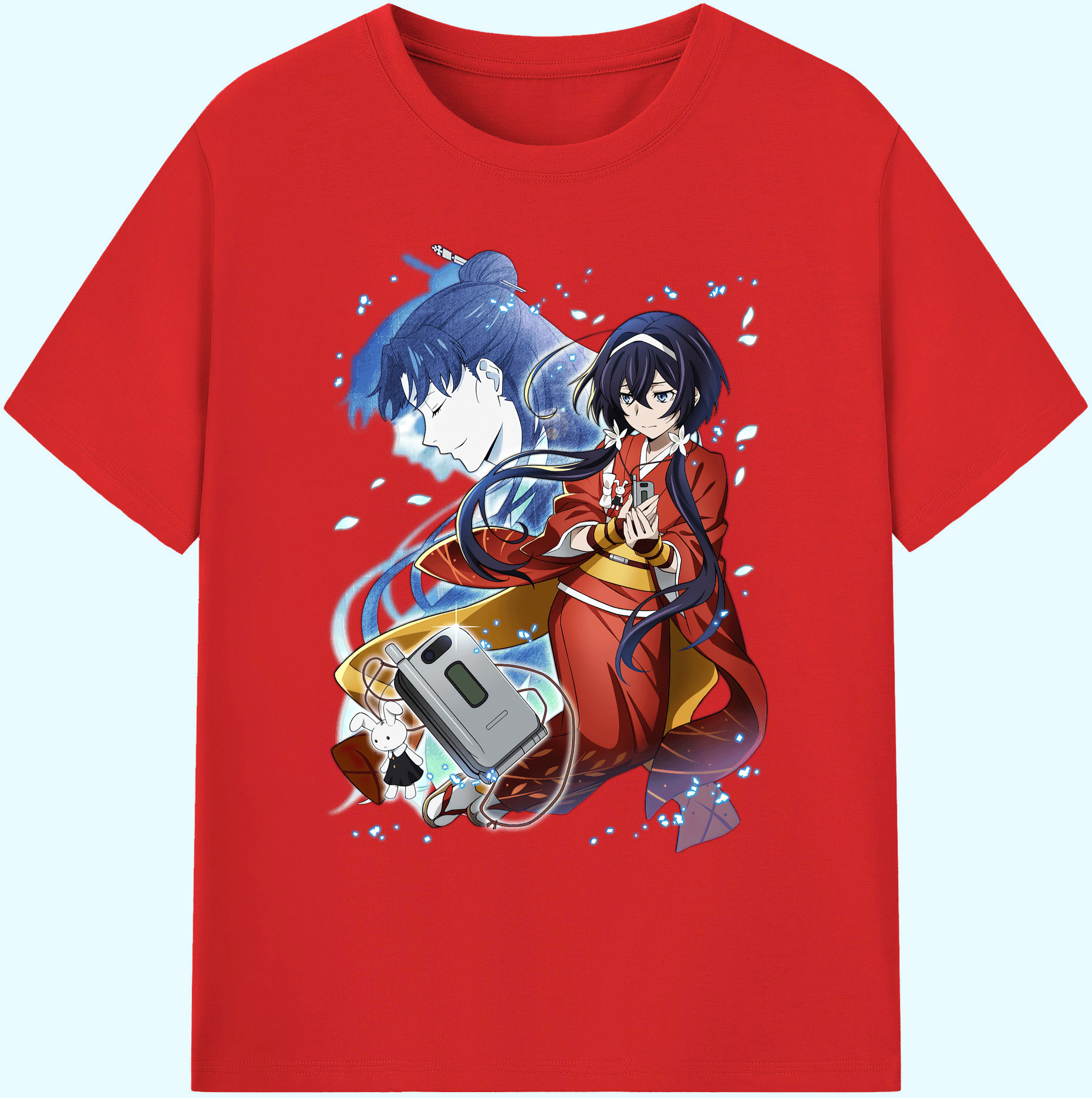 （画像用） 文豪ストレイドッグス Bungo Stray Dogs 綿100％ メンズ半袖Tシャツ｜肌触りやわらか＆通気性