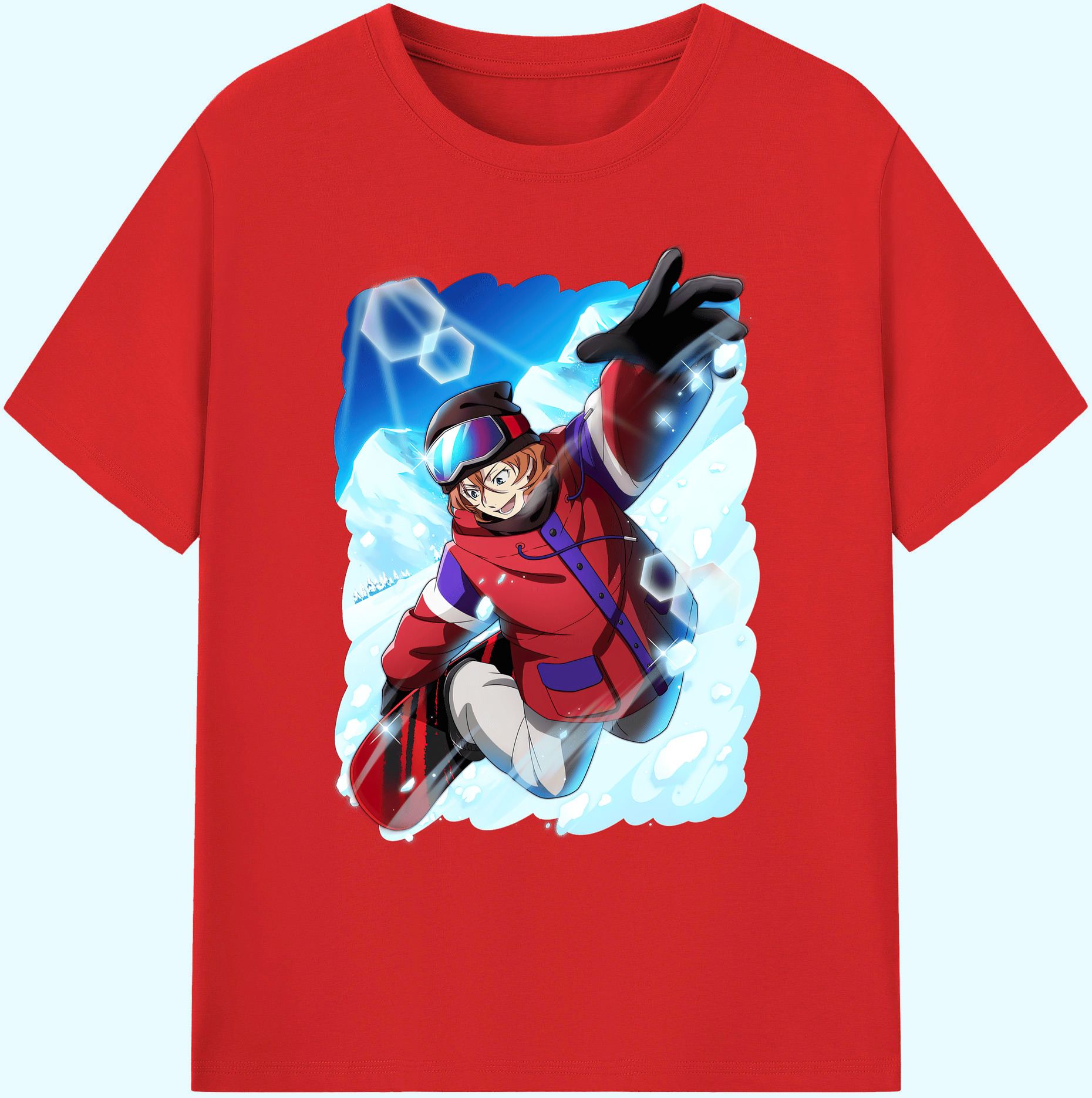 （画像用） 文豪ストレイドッグス Bungo Stray Dogs 綿100％ メンズ半袖Tシャツ｜肌触りやわらか＆通気性