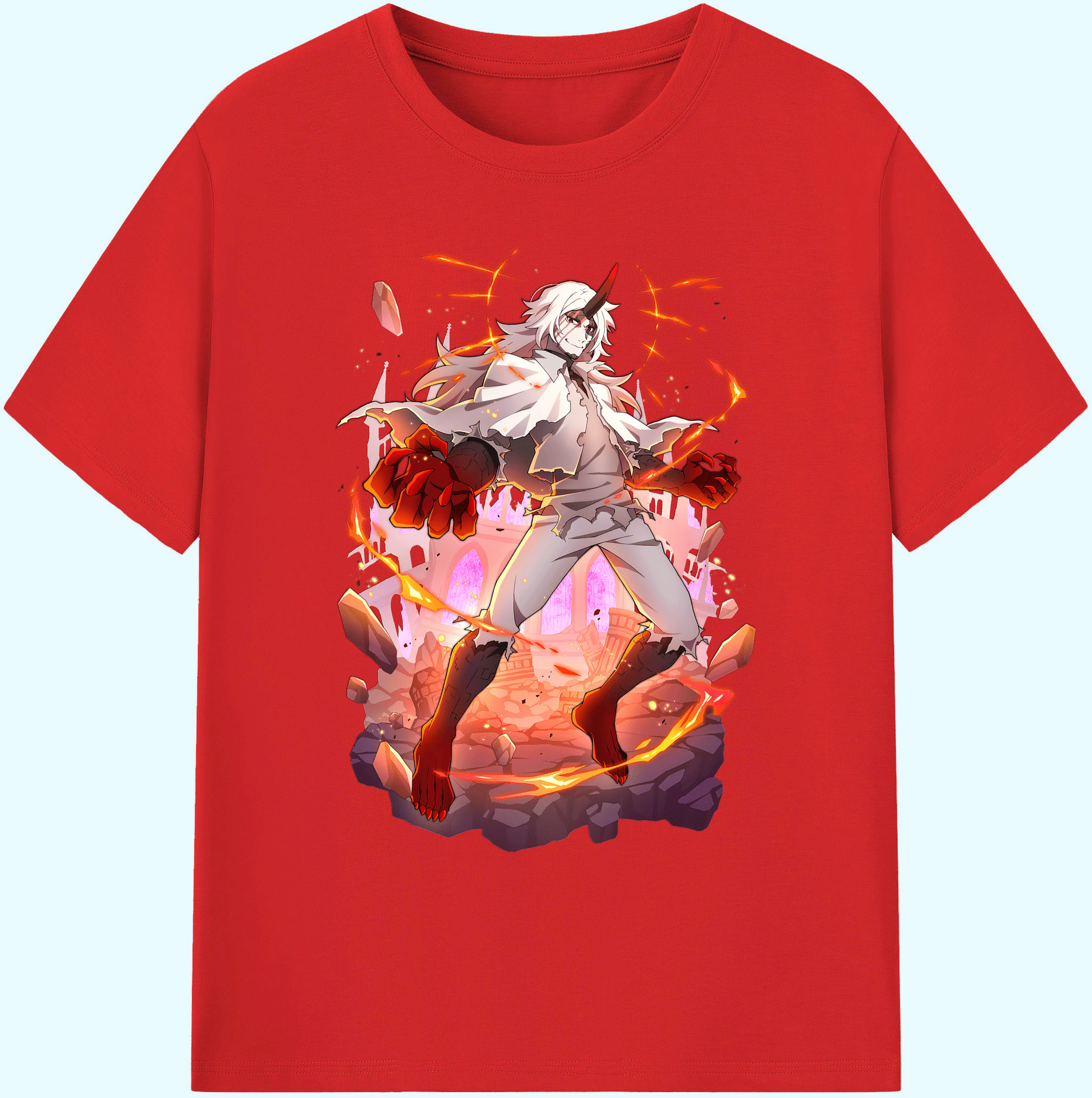 （画像用） 文豪ストレイドッグス Bungo Stray Dogs 綿100％ メンズ半袖Tシャツ｜肌触りやわらか＆通気性