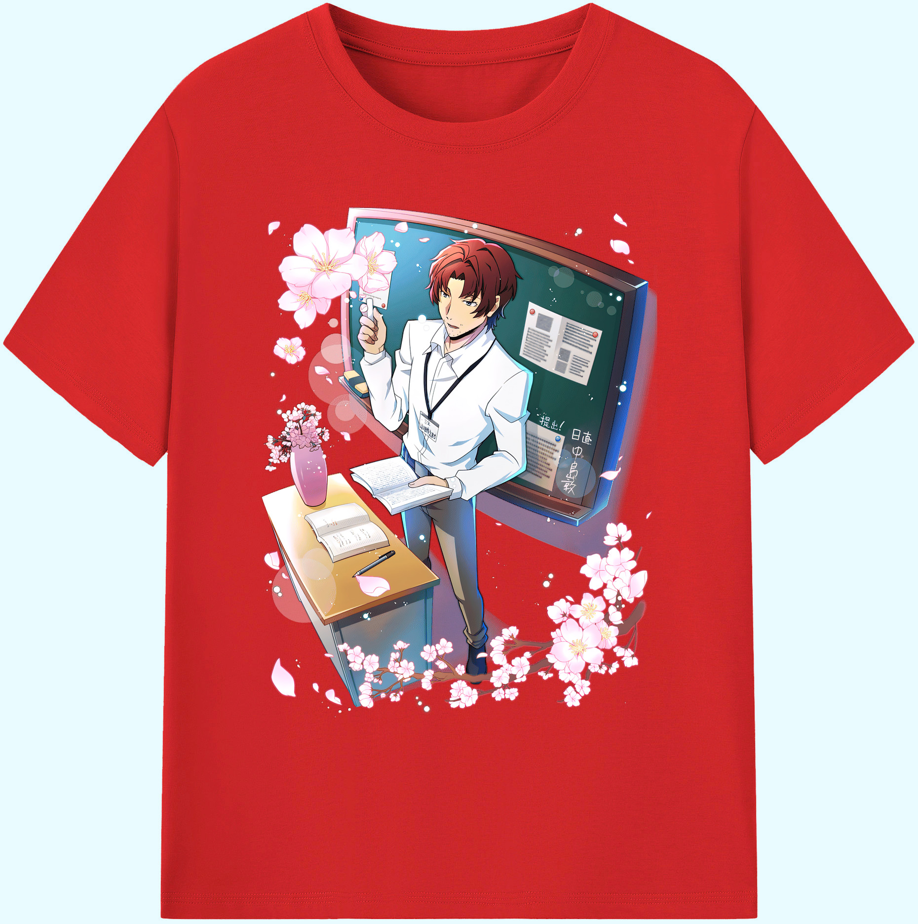 （画像用） 文豪ストレイドッグス Bungo Stray Dogs 綿100％ メンズ半袖Tシャツ｜肌触りやわらか＆通気性