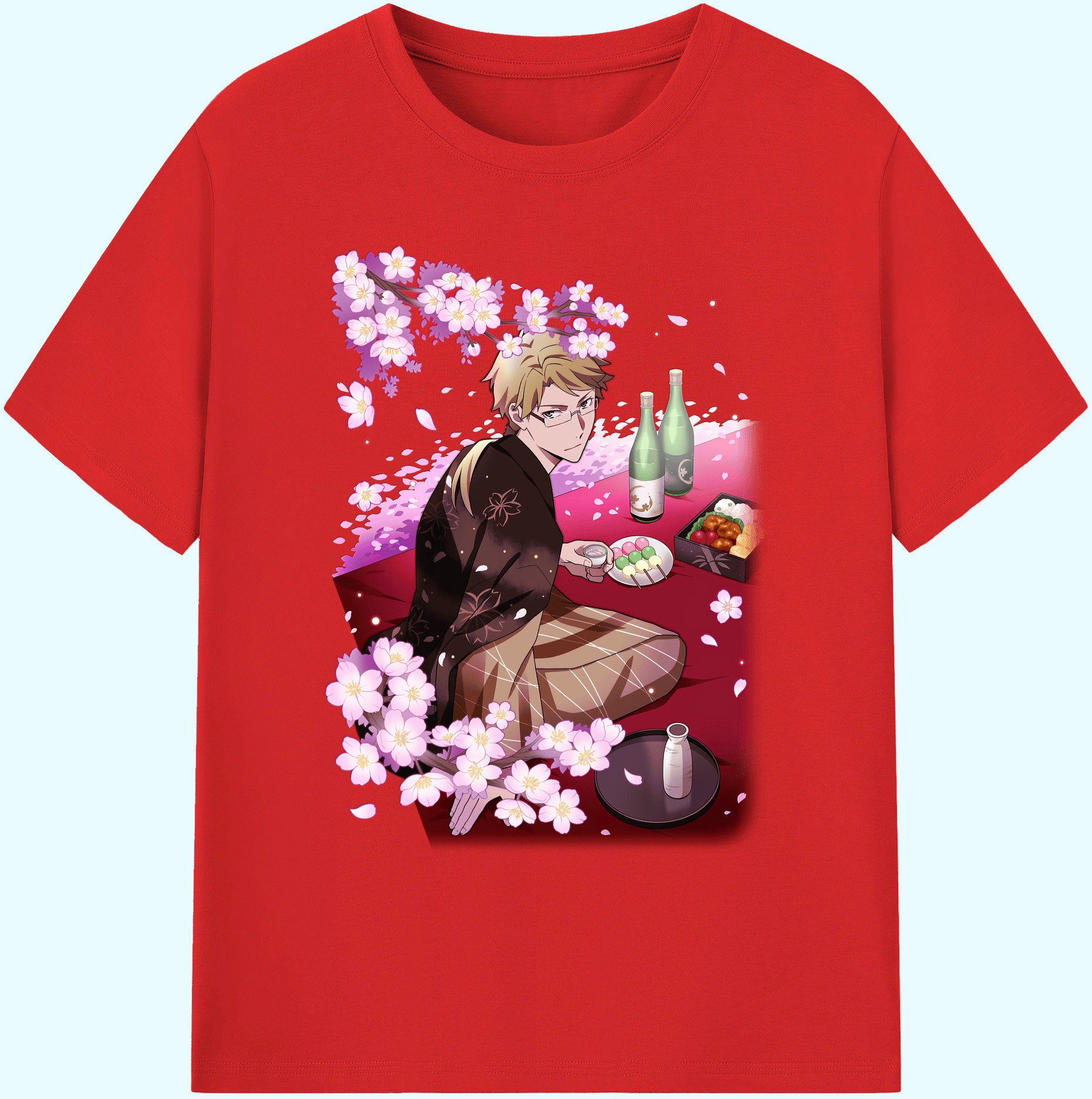 （画像用） 文豪ストレイドッグス Bungo Stray Dogs 綿100％ メンズ半袖Tシャツ｜肌触りやわらか＆通気性
