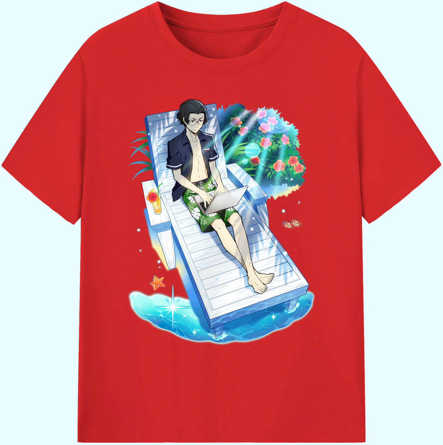 （画像用） 文豪ストレイドッグス Bungo Stray Dogs 綿100％ メンズ半袖Tシャツ｜肌触りやわらか＆通気性