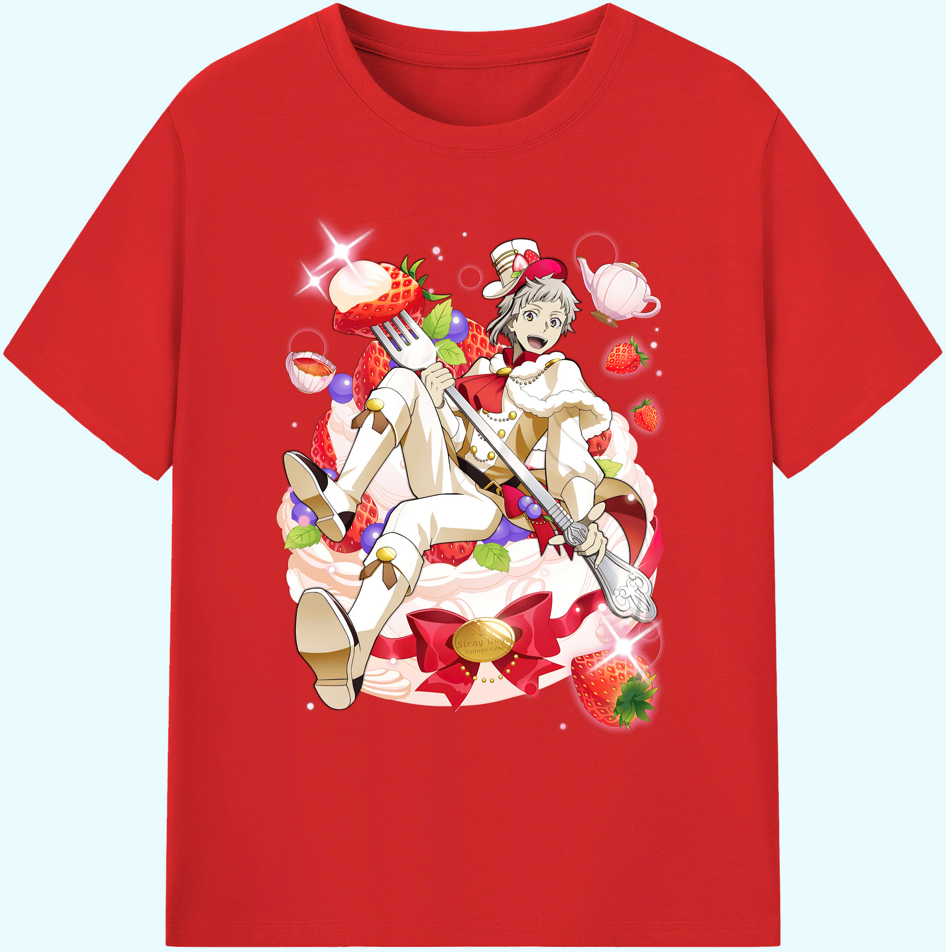 （画像用） 文豪ストレイドッグス Bungo Stray Dogs 綿100％ メンズ半袖Tシャツ｜肌触りやわらか＆通気性