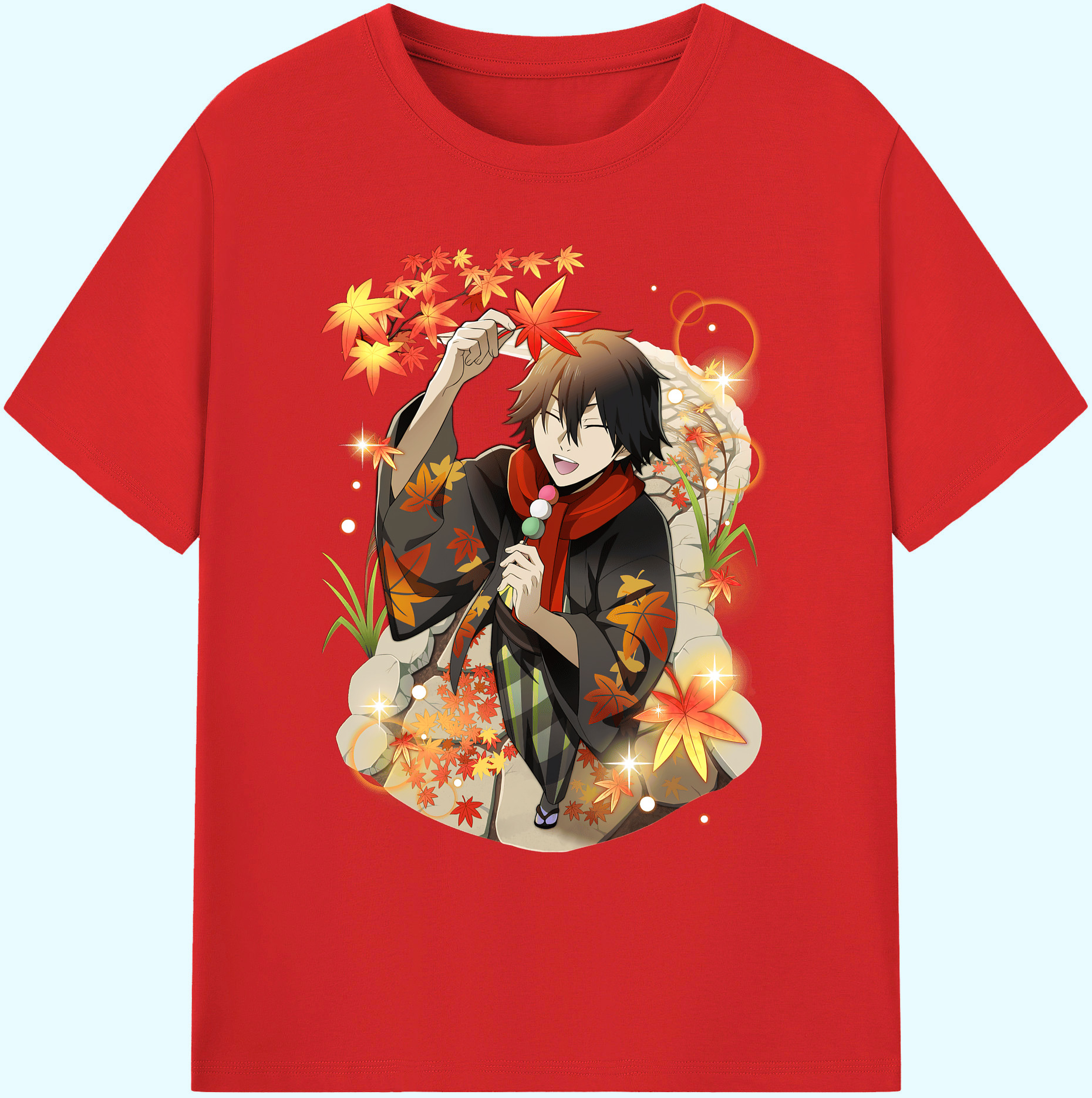 （画像用） 文豪ストレイドッグス Bungo Stray Dogs 綿100％ メンズ半袖Tシャツ｜肌触りやわらか＆通気性