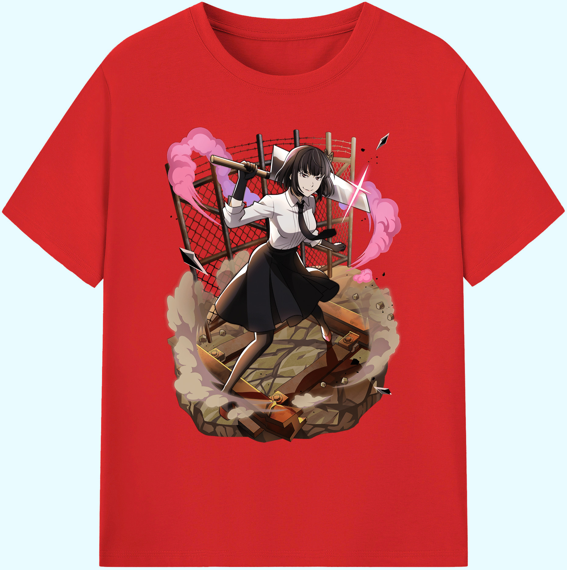 （画像用） 文豪ストレイドッグス Bungo Stray Dogs 綿100％ メンズ半袖Tシャツ｜肌触りやわらか＆通気性