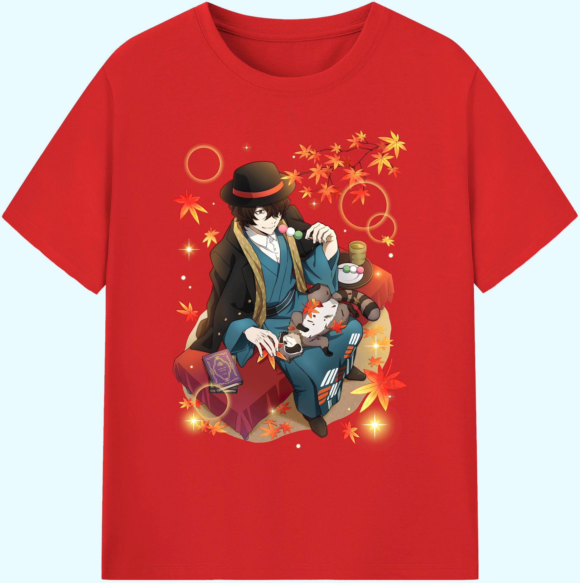 （画像用） 文豪ストレイドッグス Bungo Stray Dogs 綿100％ メンズ半袖Tシャツ｜肌触りやわらか＆通気性