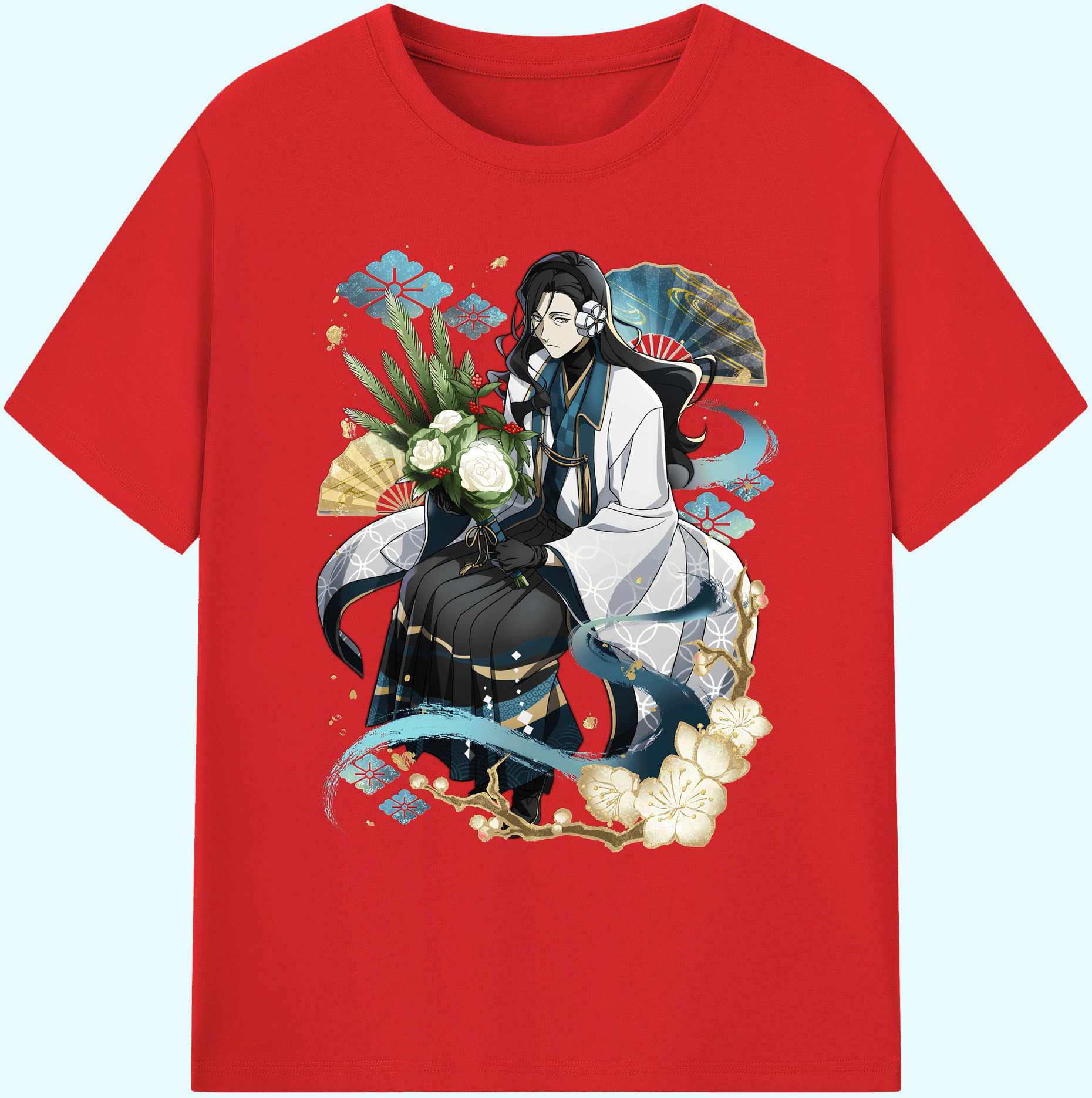（画像用） 文豪ストレイドッグス Bungo Stray Dogs 綿100％ メンズ半袖Tシャツ｜肌触りやわらか＆通気性