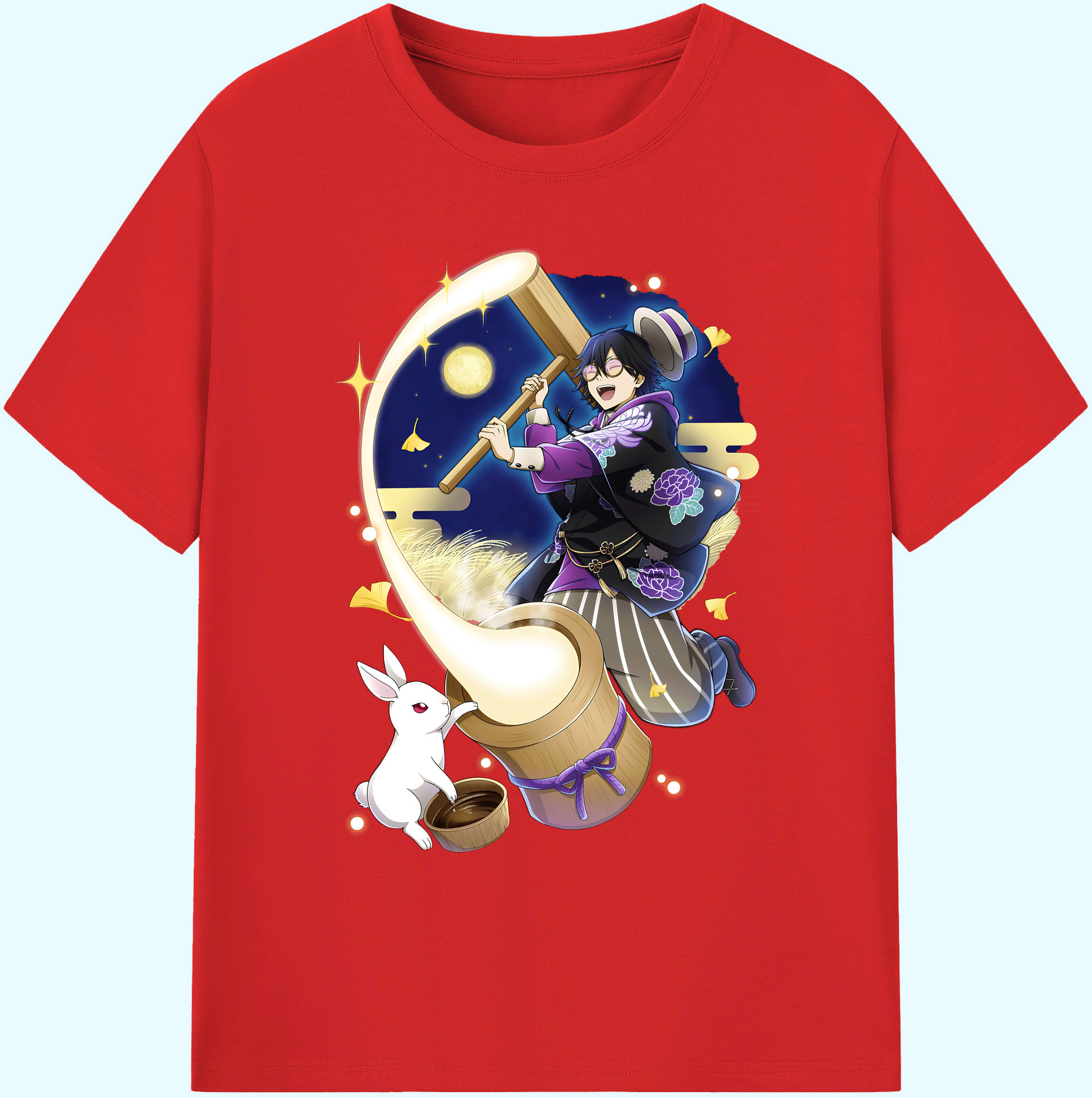 （画像用） 文豪ストレイドッグス Bungo Stray Dogs 綿100％ メンズ半袖Tシャツ｜肌触りやわらか＆通気性