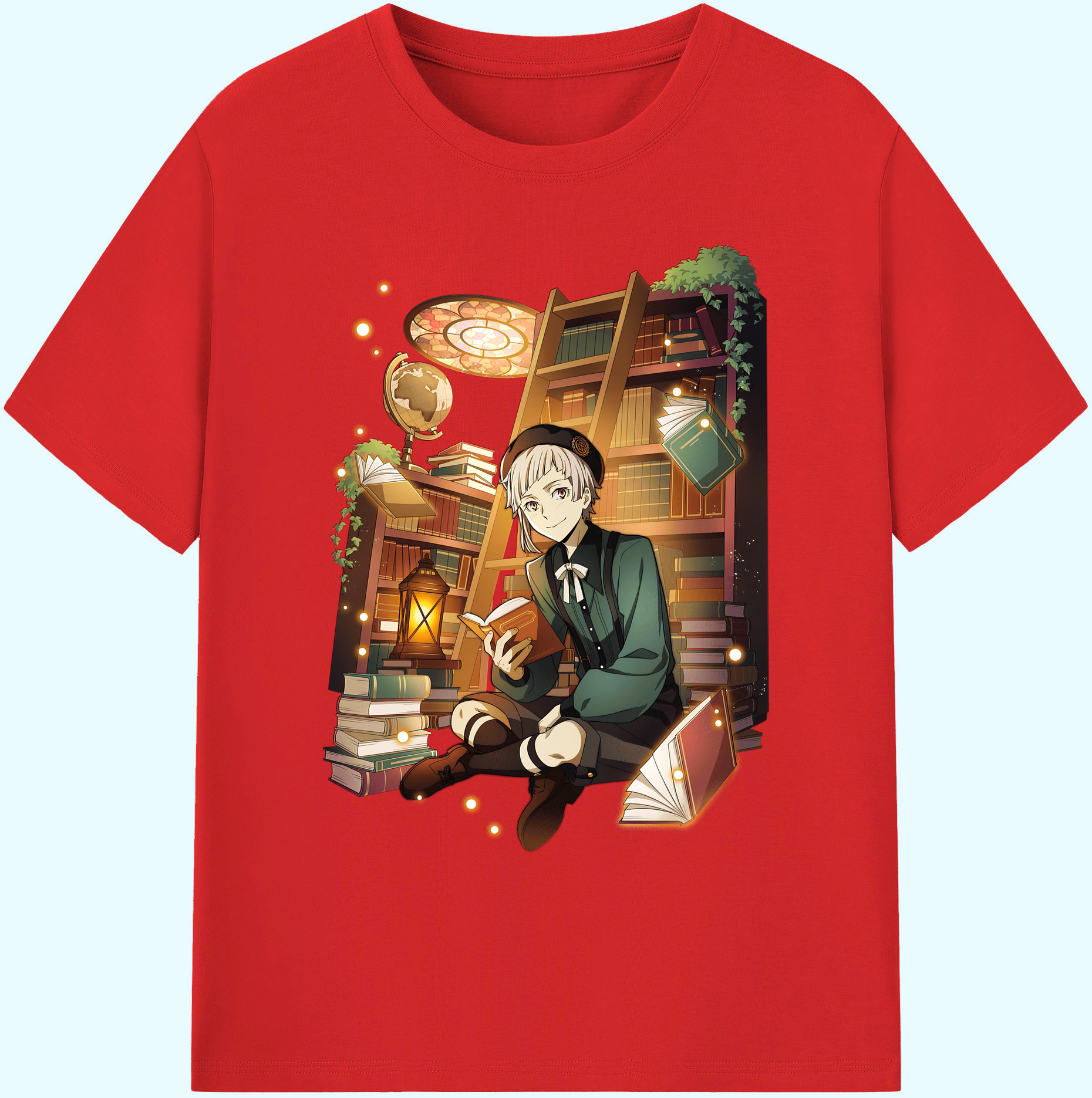 （画像用） 文豪ストレイドッグス Bungo Stray Dogs 綿100％ メンズ半袖Tシャツ｜肌触りやわらか＆通気性