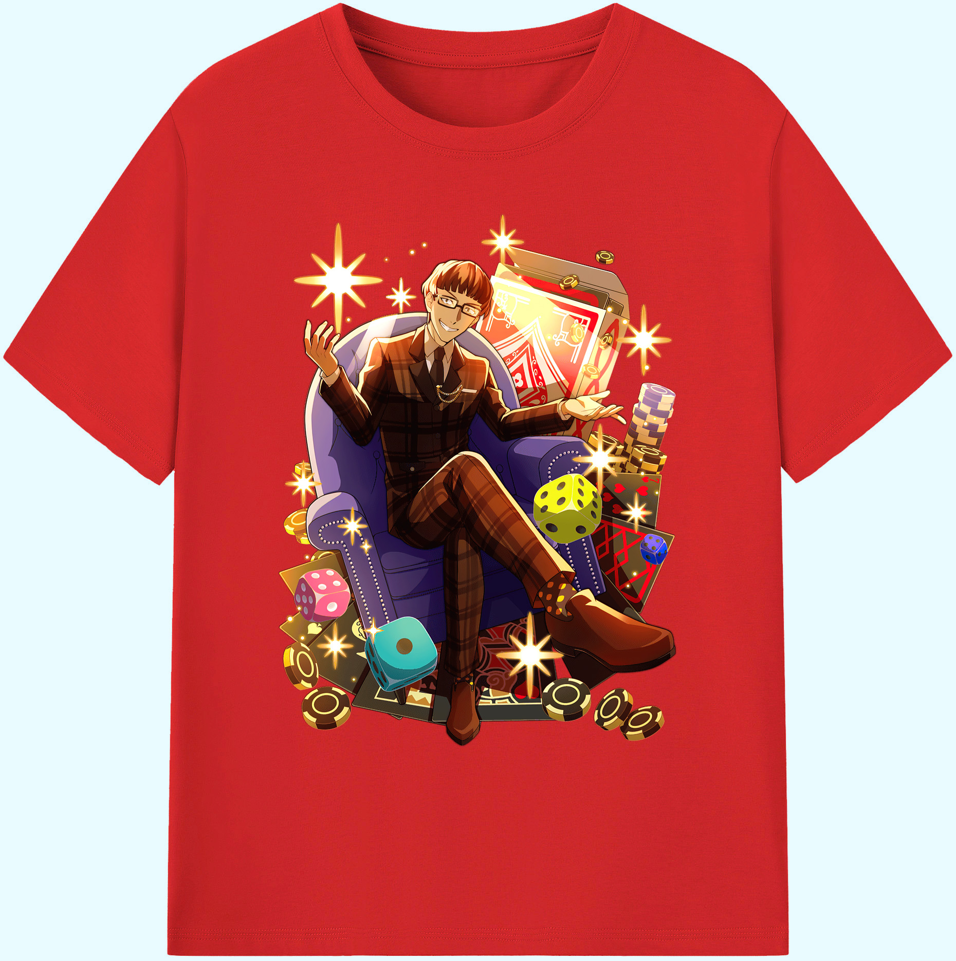 （画像用） 文豪ストレイドッグス Bungo Stray Dogs 綿100％ メンズ半袖Tシャツ｜肌触りやわらか＆通気性