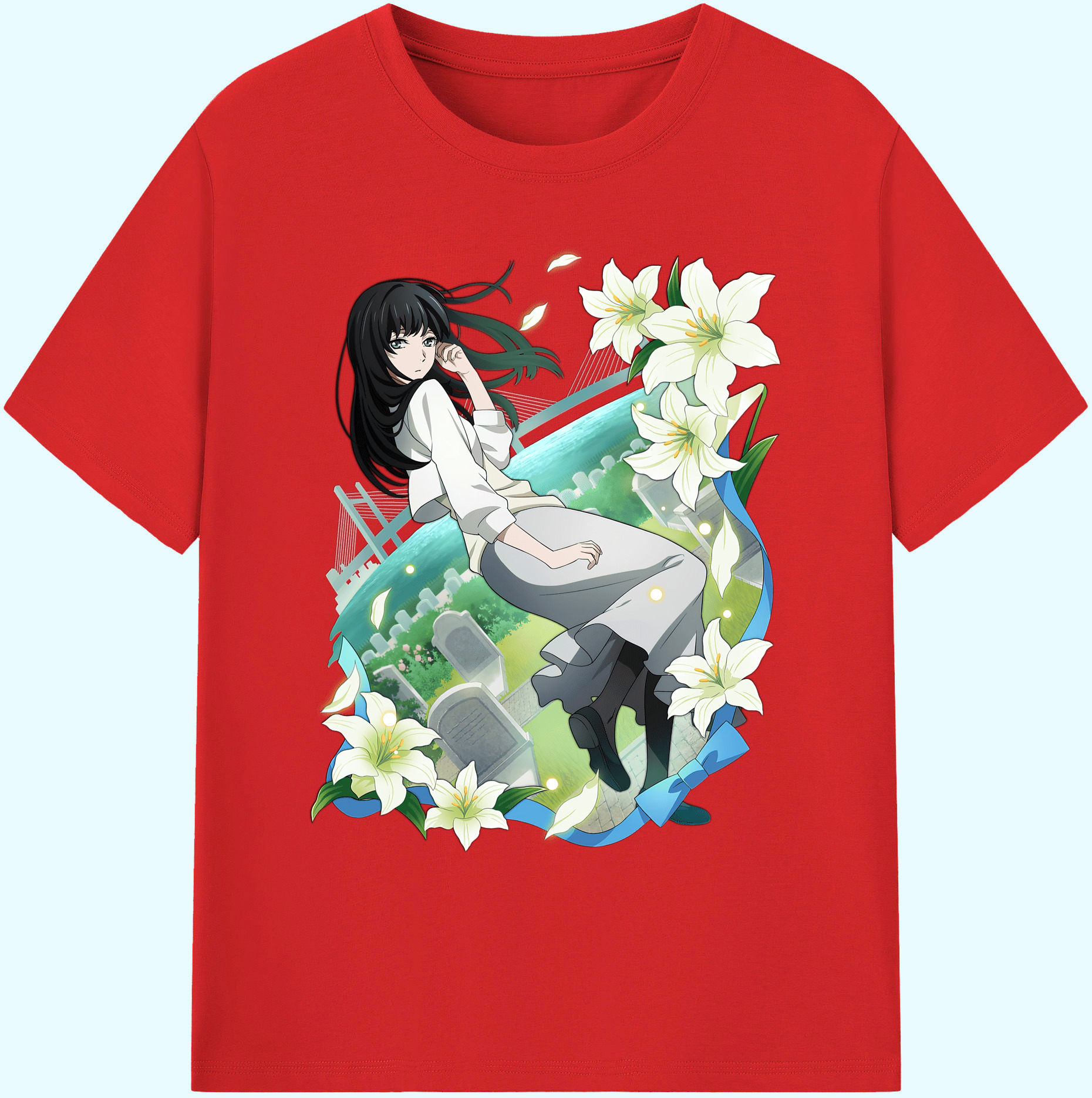 （画像用） 文豪ストレイドッグス Bungo Stray Dogs 綿100％ メンズ半袖Tシャツ｜肌触りやわらか＆通気性