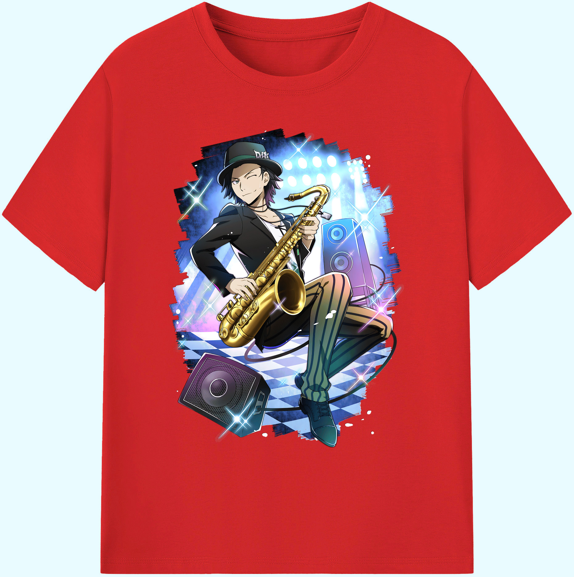 （画像用） 文豪ストレイドッグス Bungo Stray Dogs 綿100％ メンズ半袖Tシャツ｜肌触りやわらか＆通気性