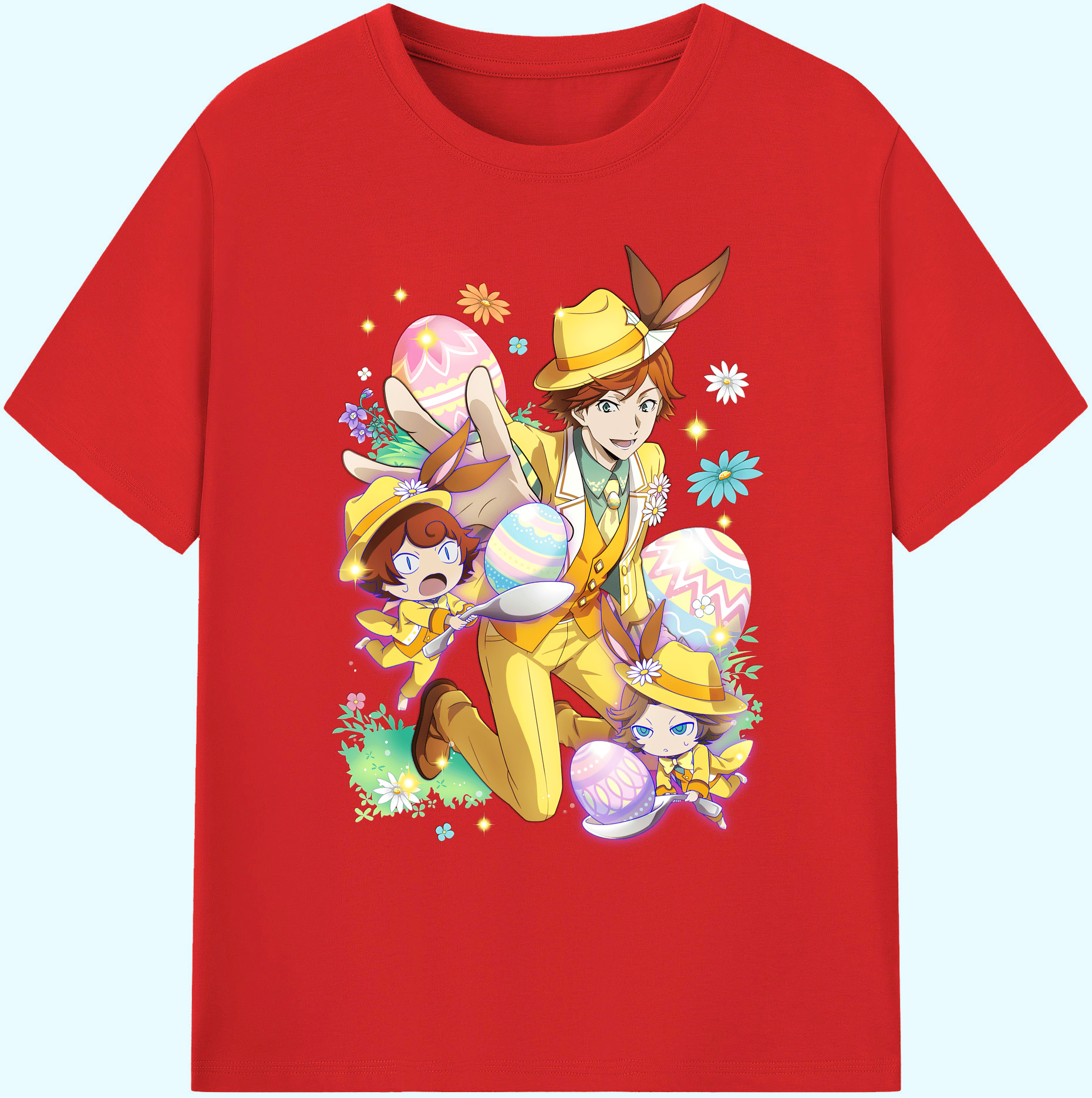 （画像用） 文豪ストレイドッグス Bungo Stray Dogs 綿100％ メンズ半袖Tシャツ｜肌触りやわらか＆通気性