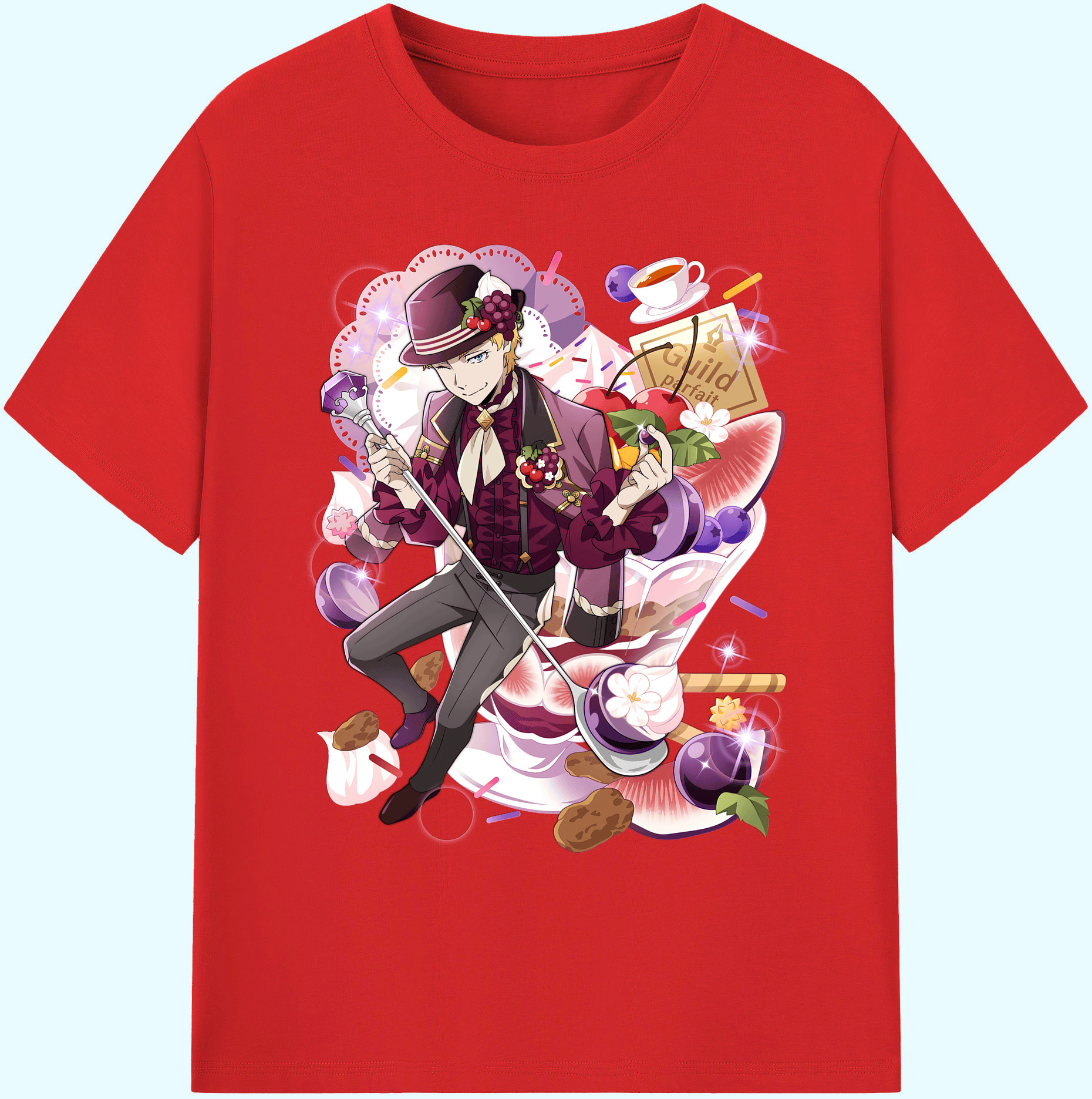 （画像用） 文豪ストレイドッグス Bungo Stray Dogs 綿100％ メンズ半袖Tシャツ｜肌触りやわらか＆通気性