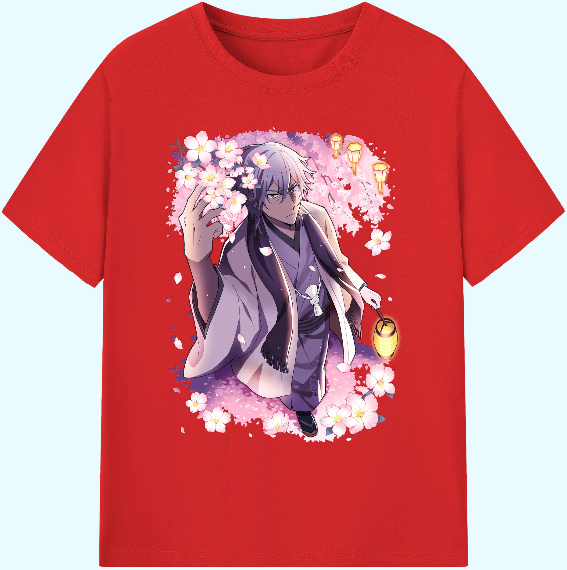 （画像用） 文豪ストレイドッグス Bungo Stray Dogs 綿100％ メンズ半袖Tシャツ｜肌触りやわらか＆通気性