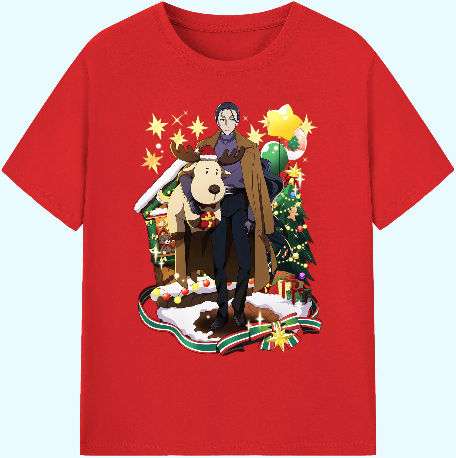 （画像用） 文豪ストレイドッグス Bungo Stray Dogs 綿100％ メンズ半袖Tシャツ｜肌触りやわらか＆通気性